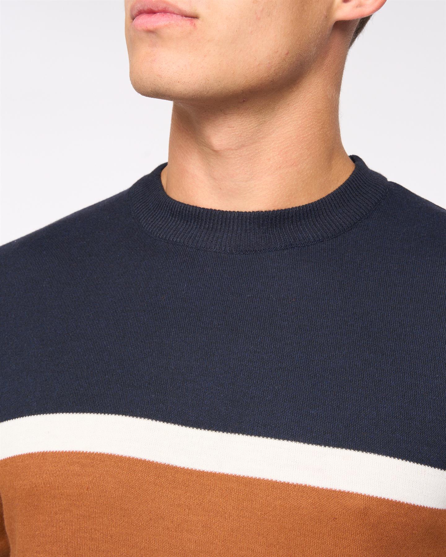 Mens Easedale Crew Knit Grey Marl