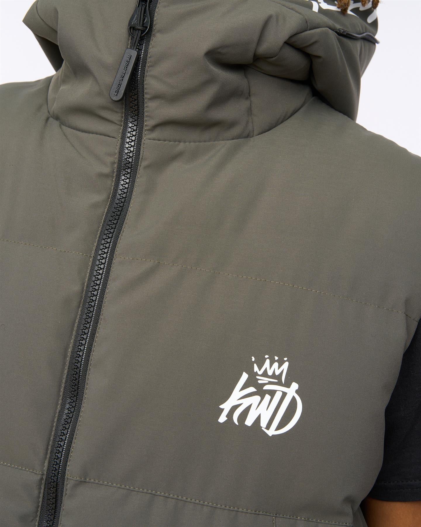 Mens Nahjo Gilet Olive
