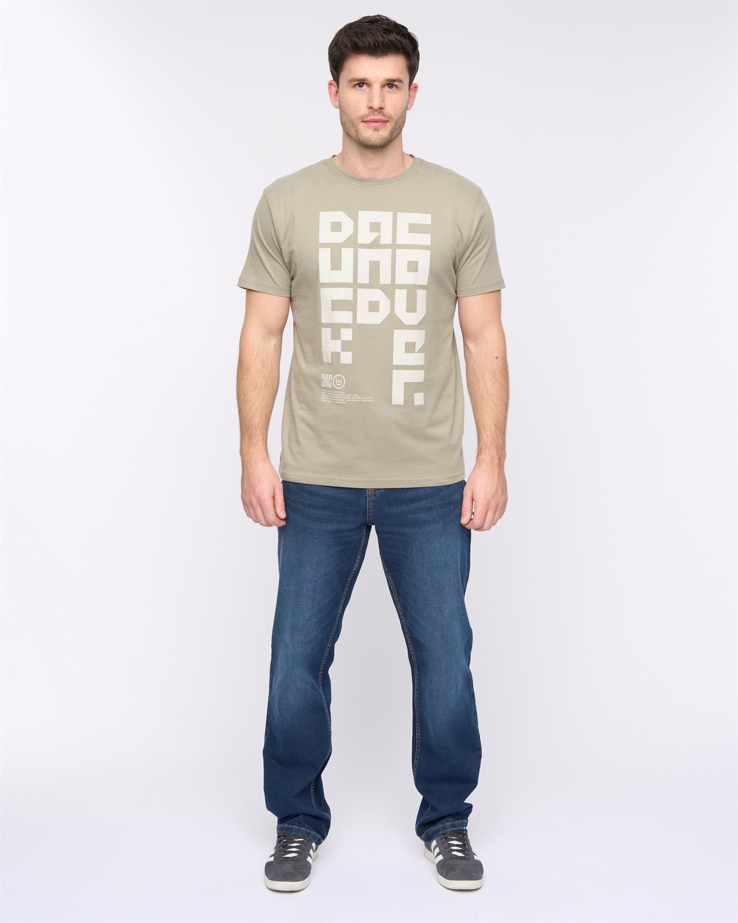 Mens Squarelarge T-Shirt Sage