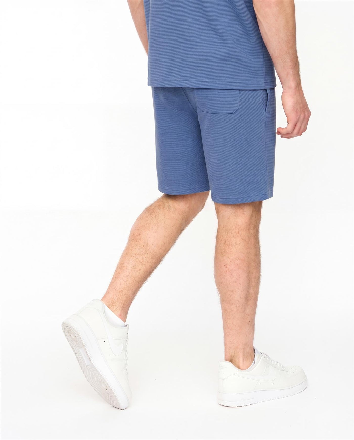 Mens Hartlay T-Shirt & Shorts Set Blue