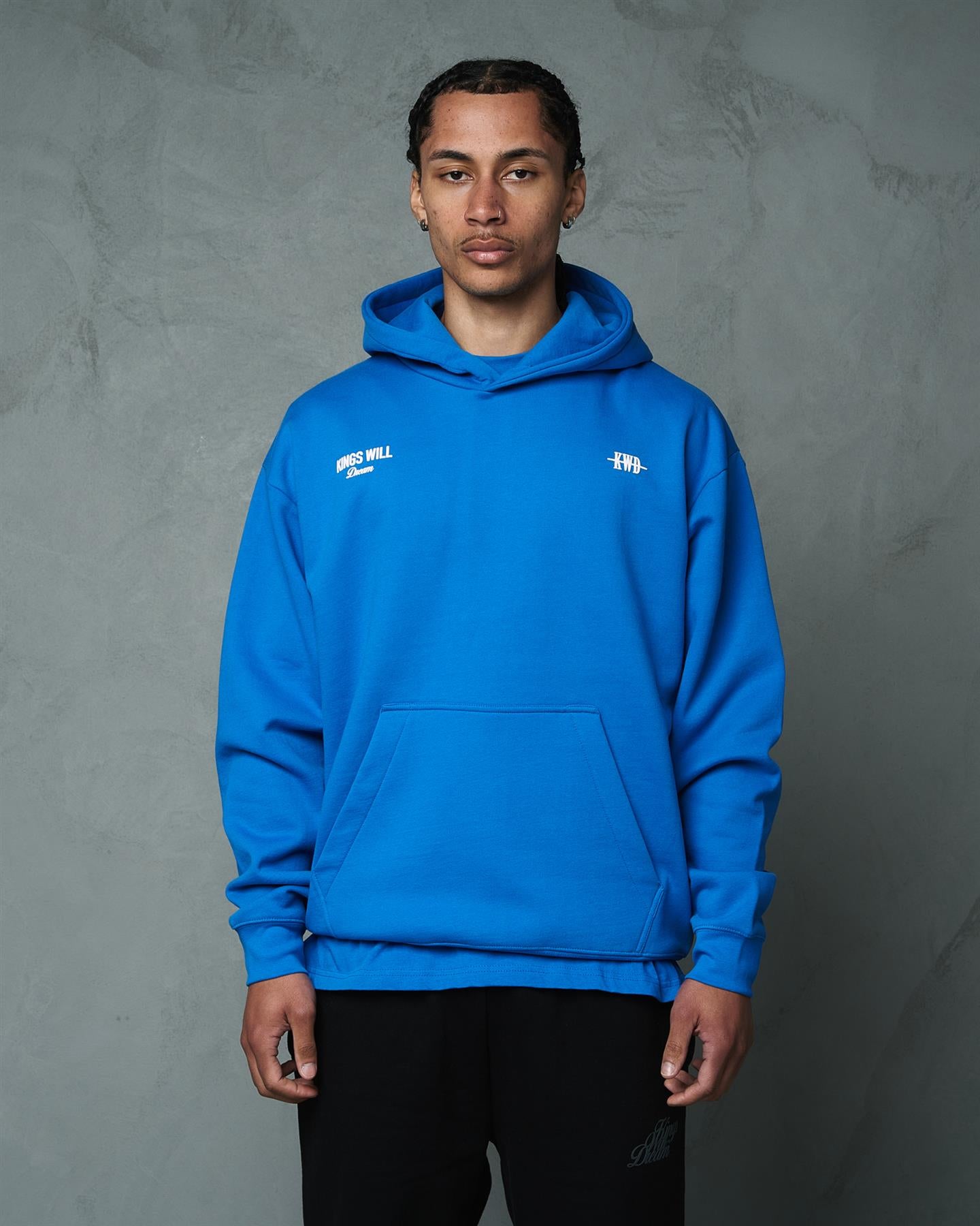 Mens Studio Garment District Hoodie Blue