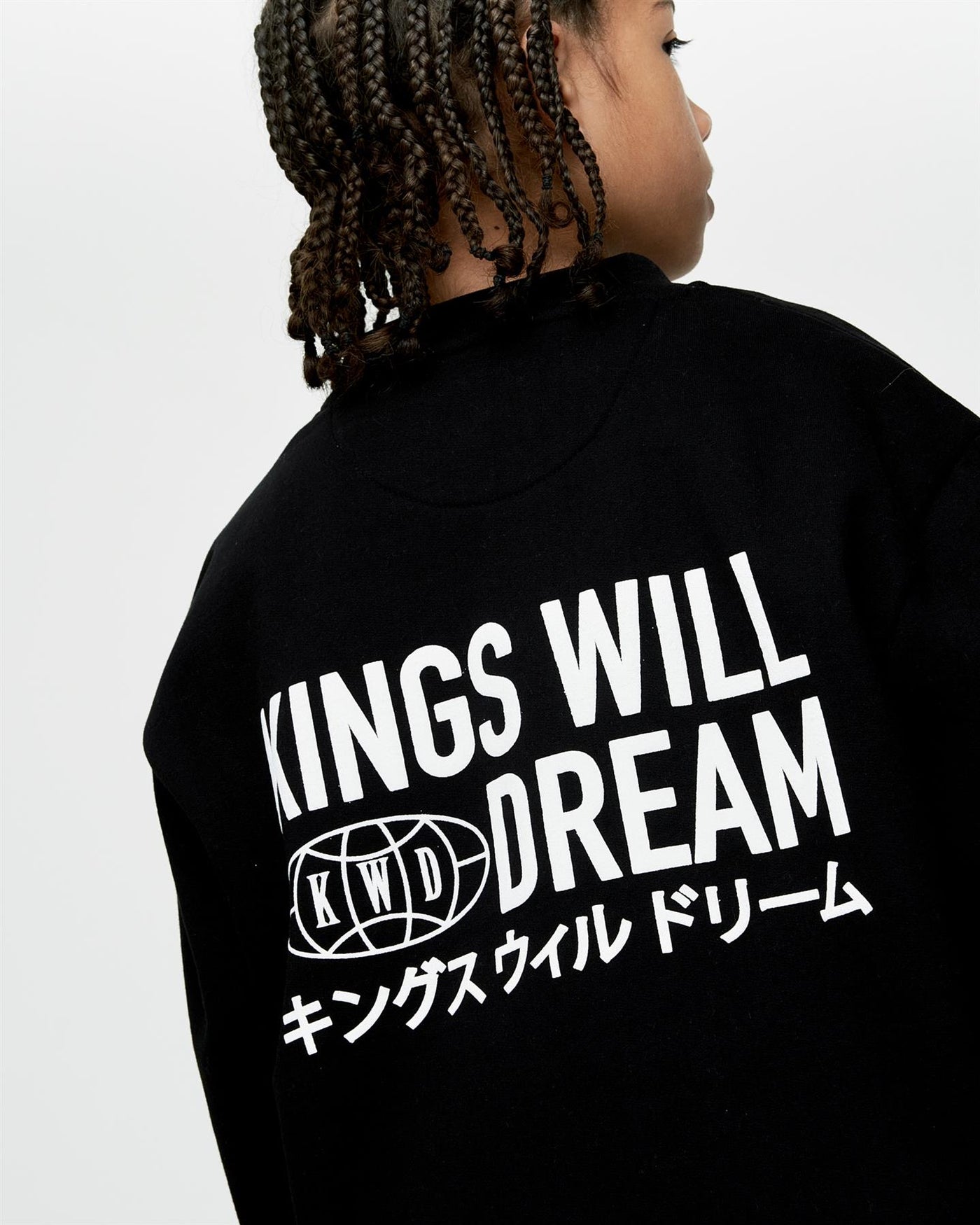 Kids Boys Studio Title Crew Sweat Black
