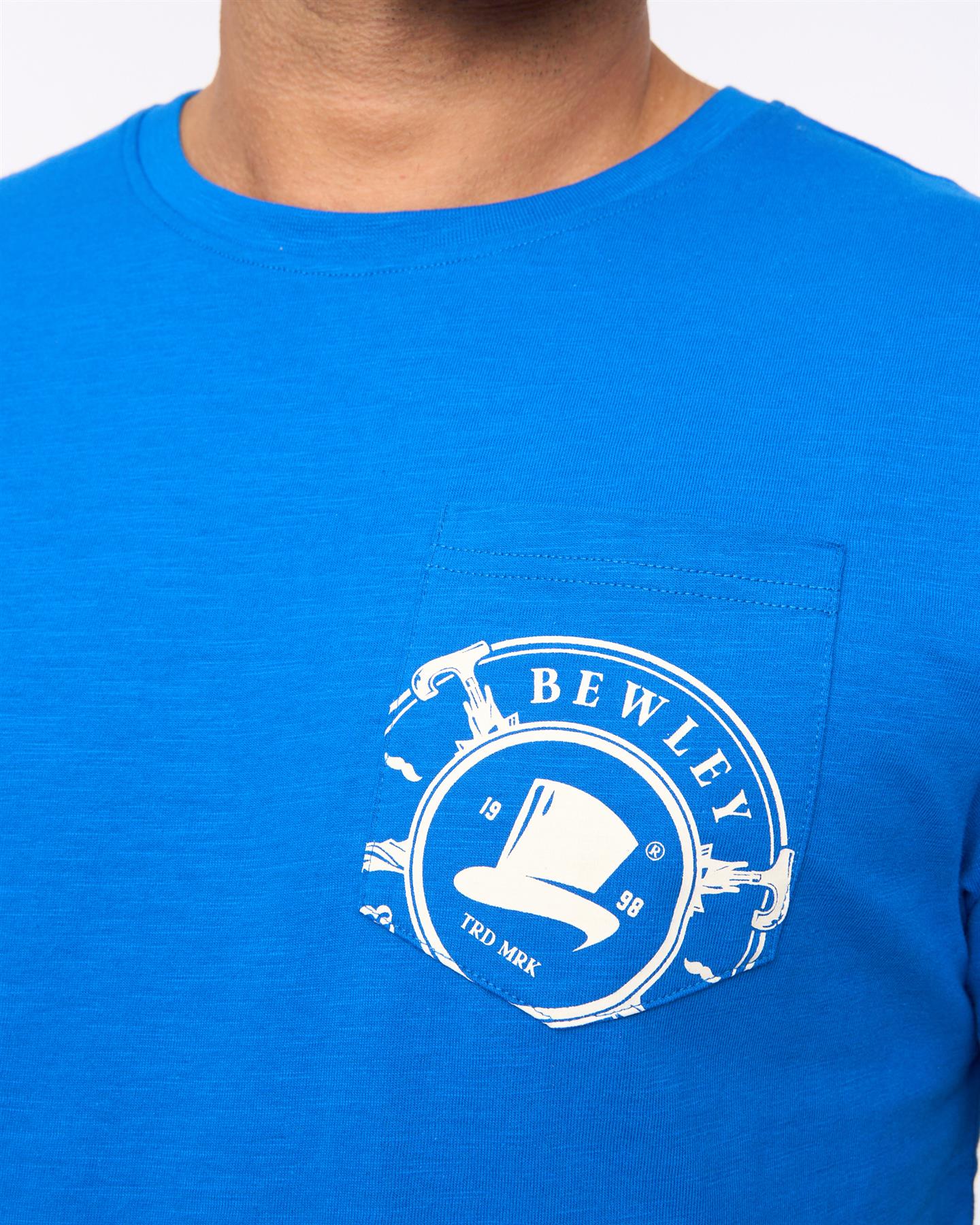 Mens Kinson T-Shirt Mid Blue
