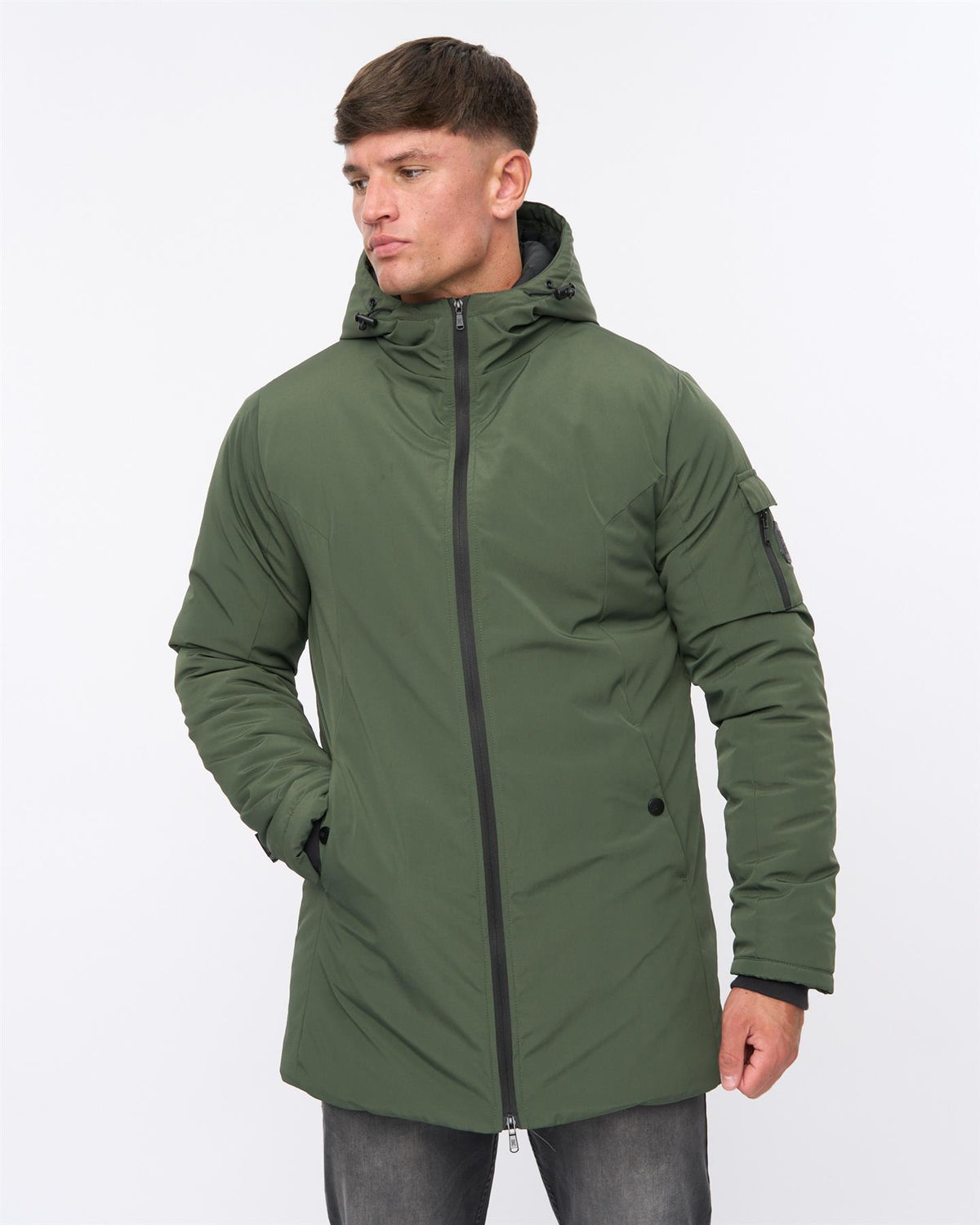 Mens Mantrax Padded Jacket Dark Olive