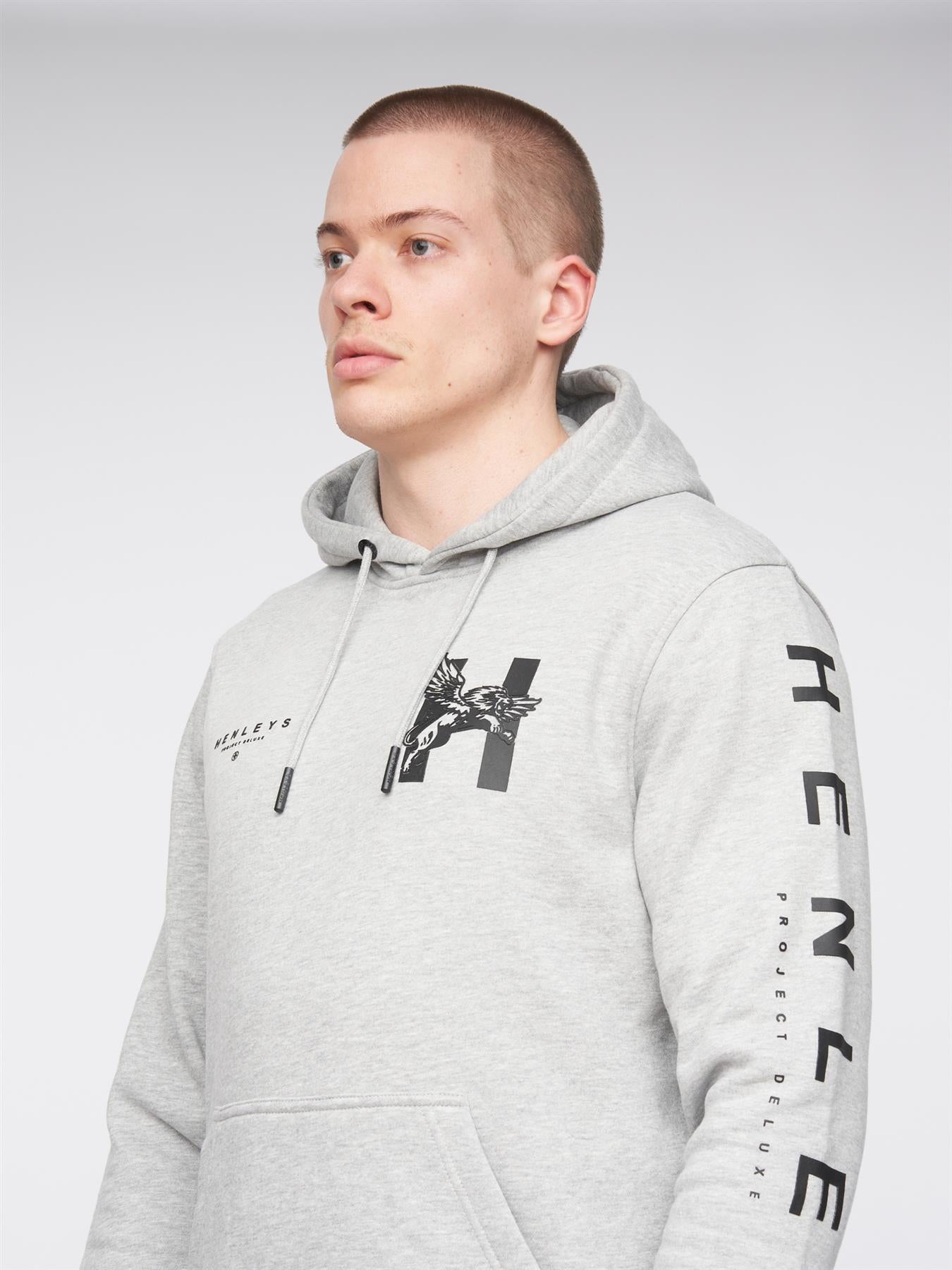 Mens Kilhen Hoodie Grey Marl