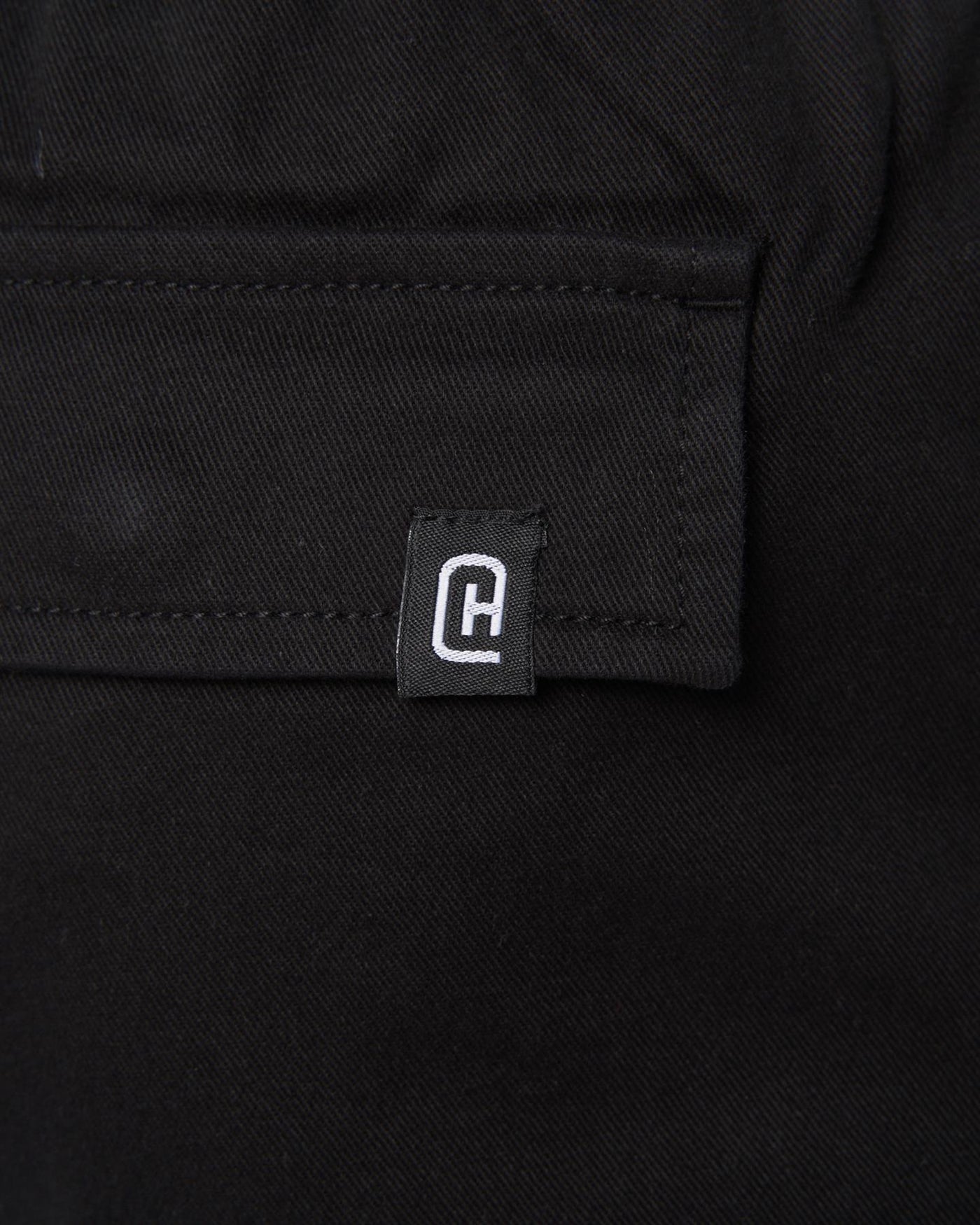 Mens Utilate Elastic Waist Cargos Black