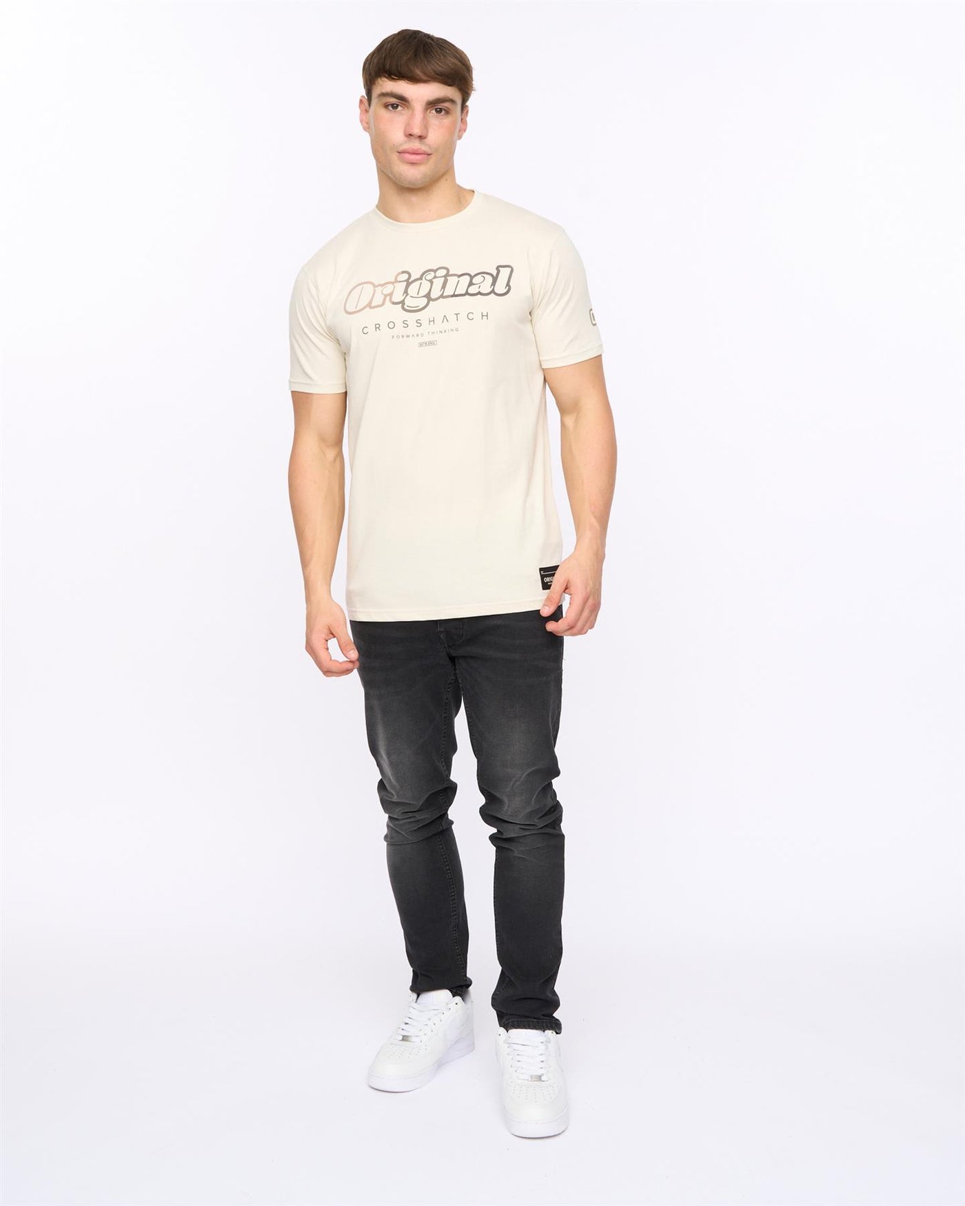 Mens Hybridge T-Shirt Off White