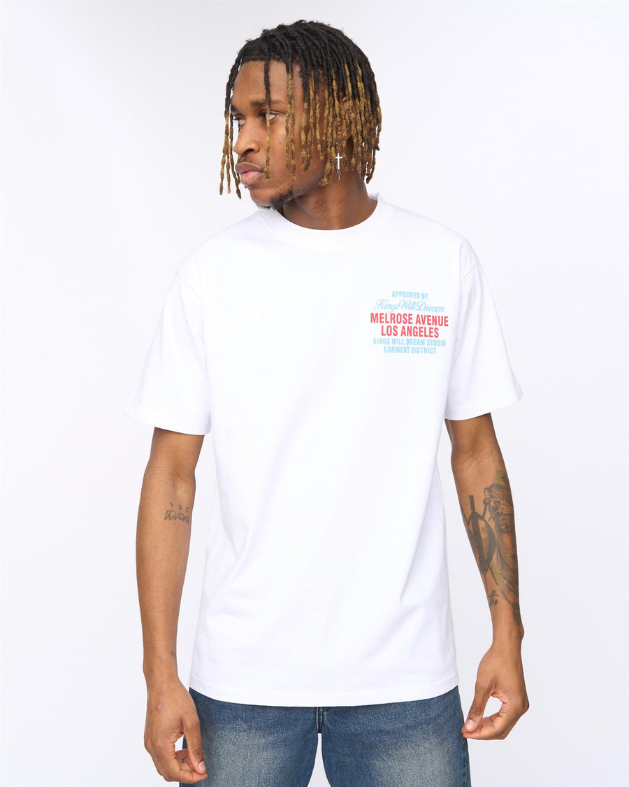 Mens Melrose Relaxed Fit T-Shirt White