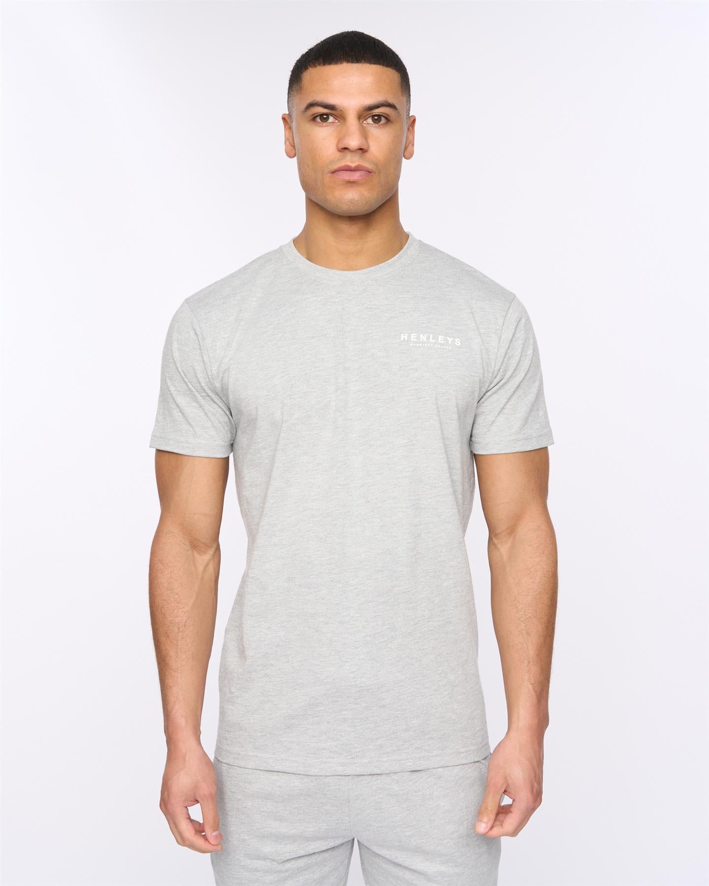 Mens Henycore Lounge Set Grey Marl
