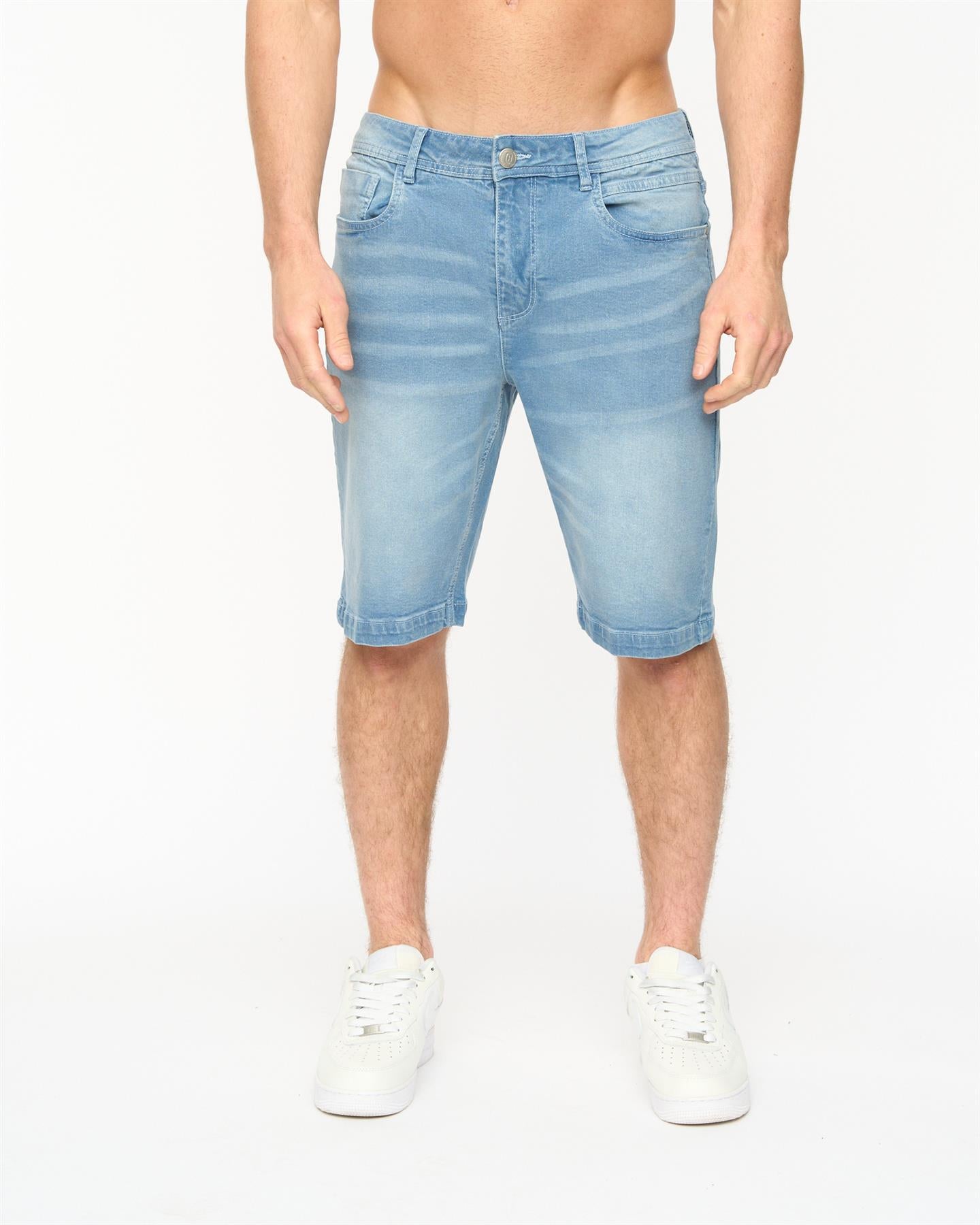 Mens Kamaline Denim Shorts Light Wash