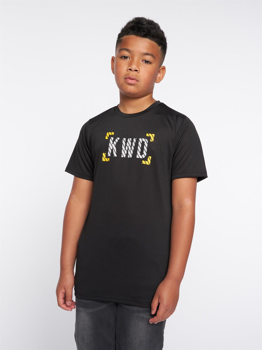 Karson T-Shirt Jet Black / Yellow