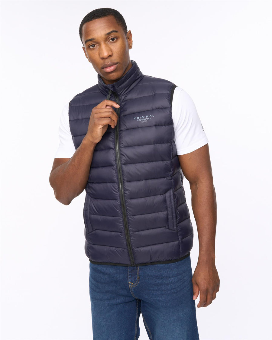 Mens Gattering MVE Gilet Dark Navy