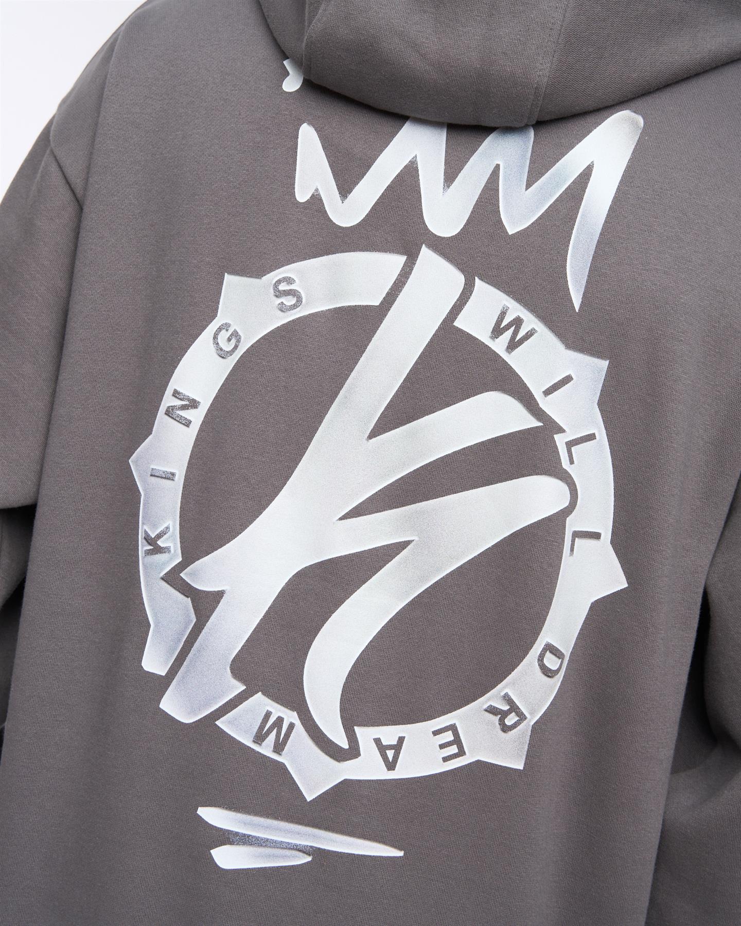 Mens Kayspray Hoodie  Asphalt