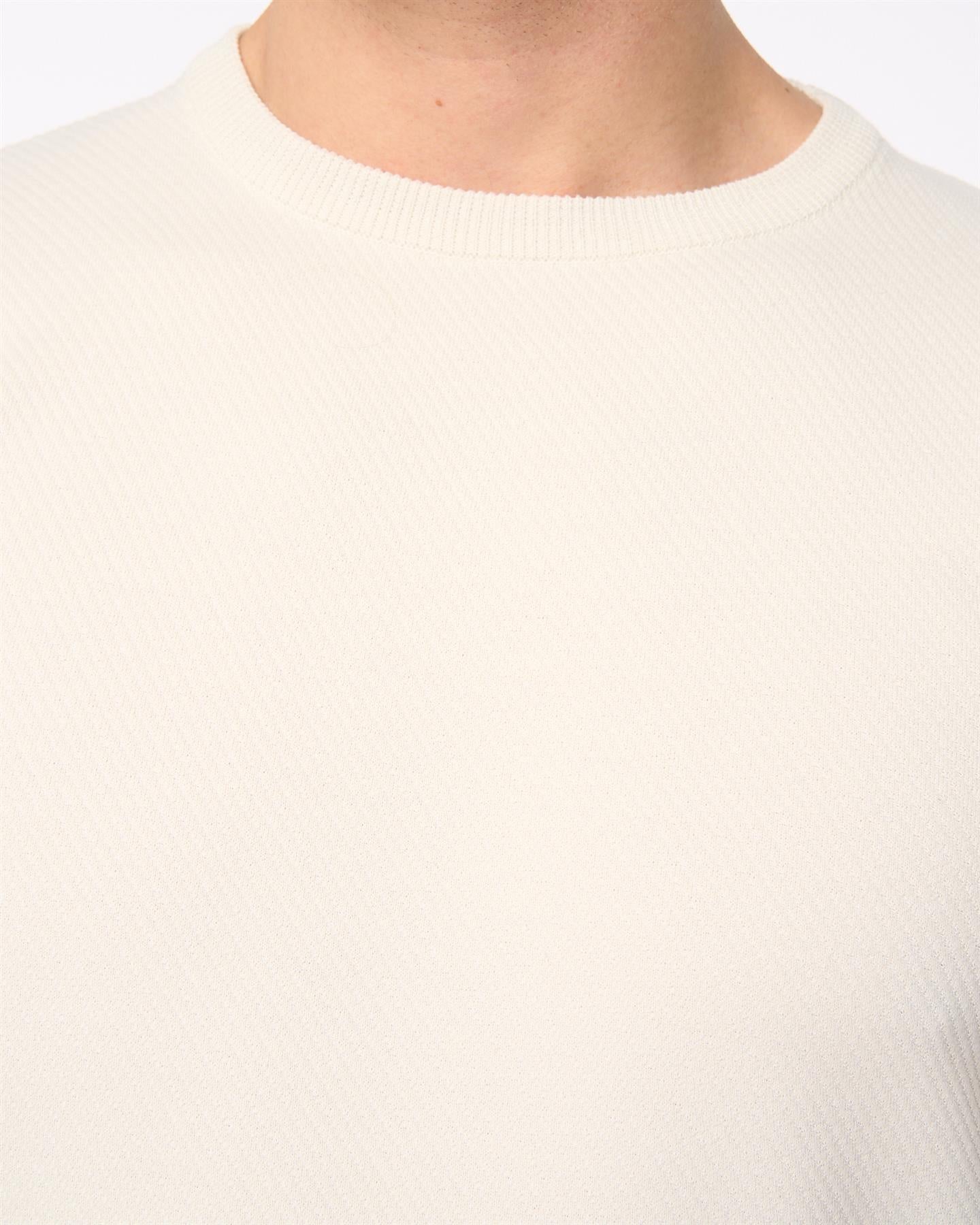 Mens Marvela Knit T-Shirt Light Stone