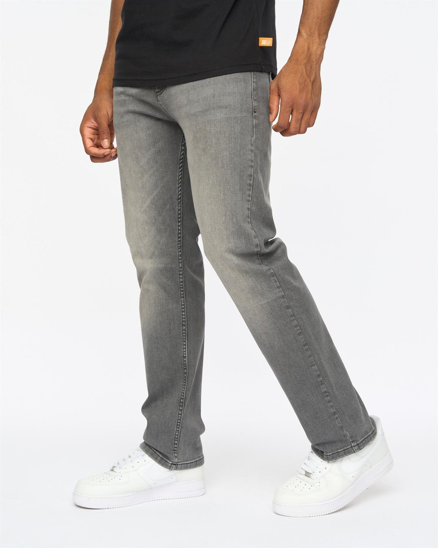 Mens Janstar Straight Leg Jeans Grey