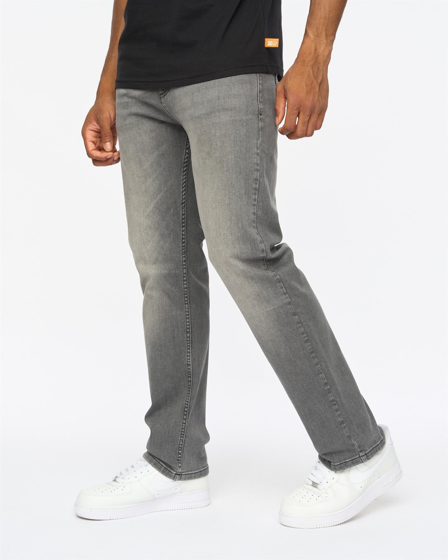 Mens Janstar Straight Leg Jeans Grey