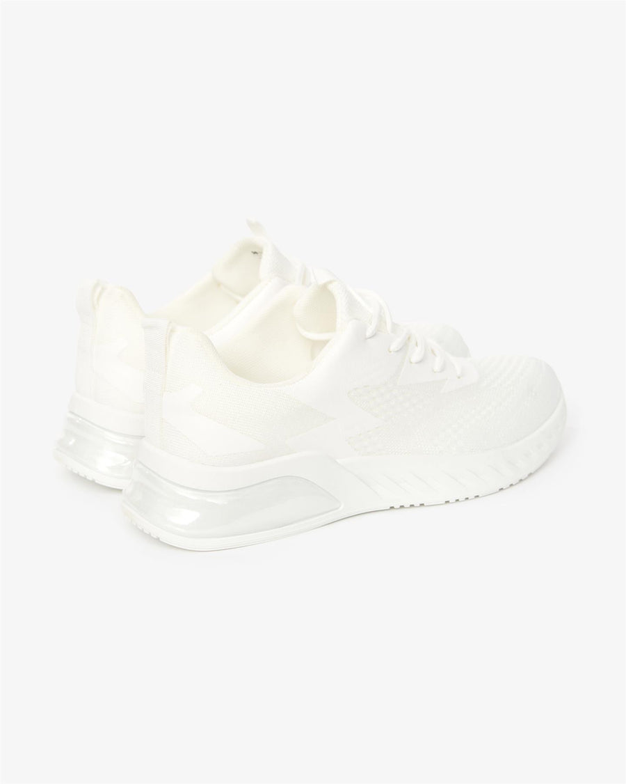 Mens Earsdon Flyknit Trainers White