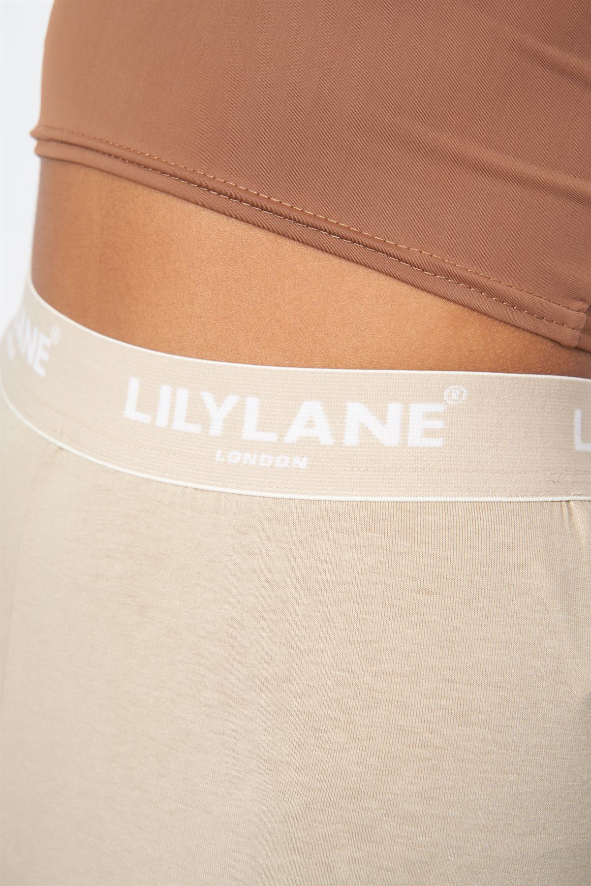 Ladies Lily Lane Matalina Leggings Stone