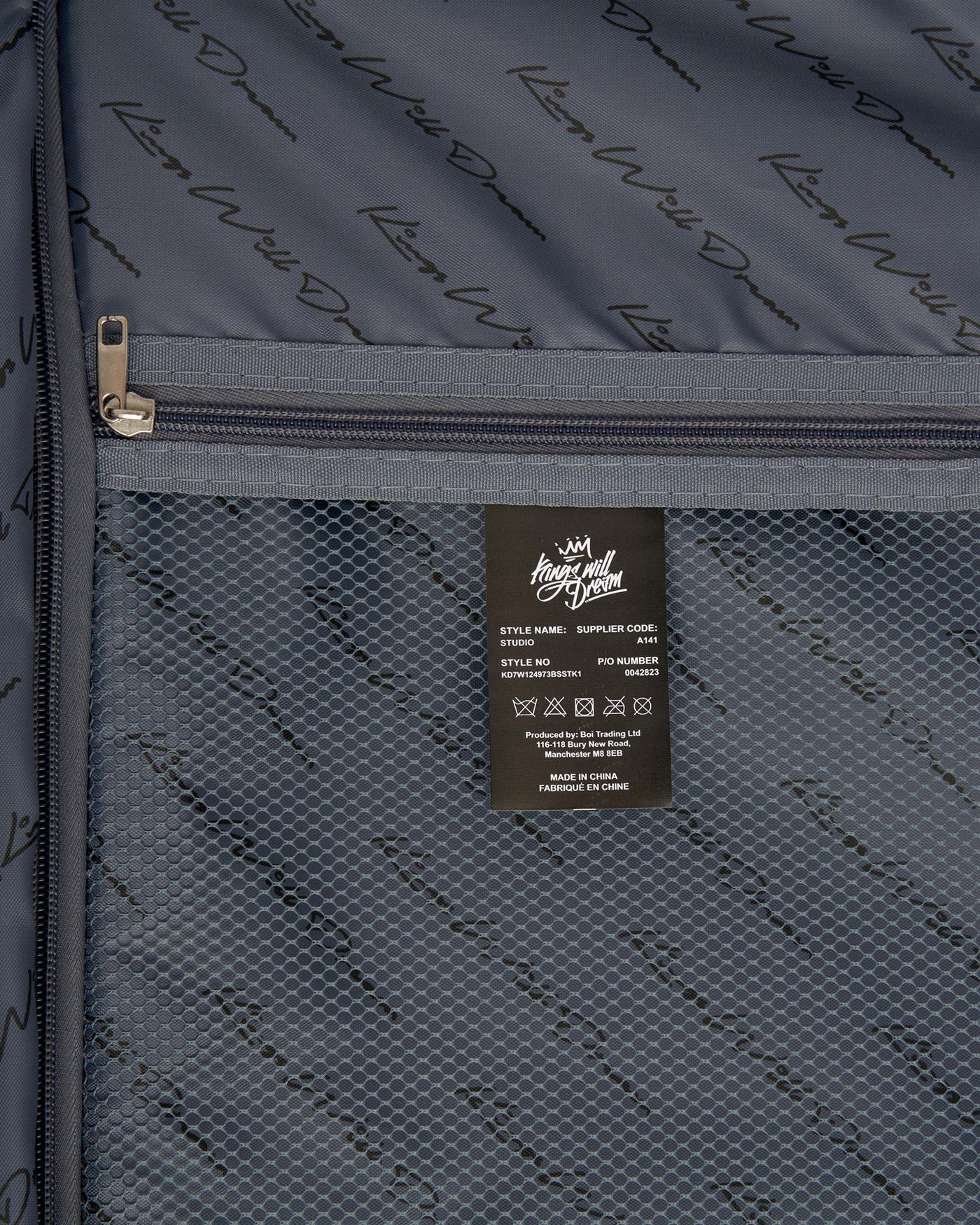 Mens Studio Leon Suitcase 3pk Grey