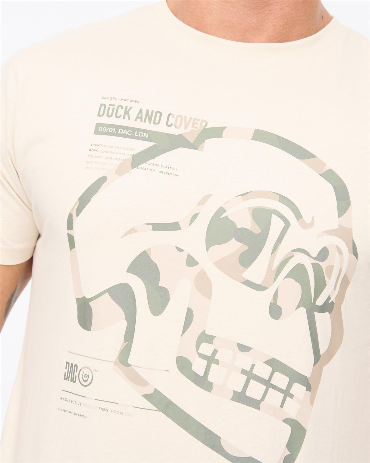 Mens Skullmatic T-Shirt Off White