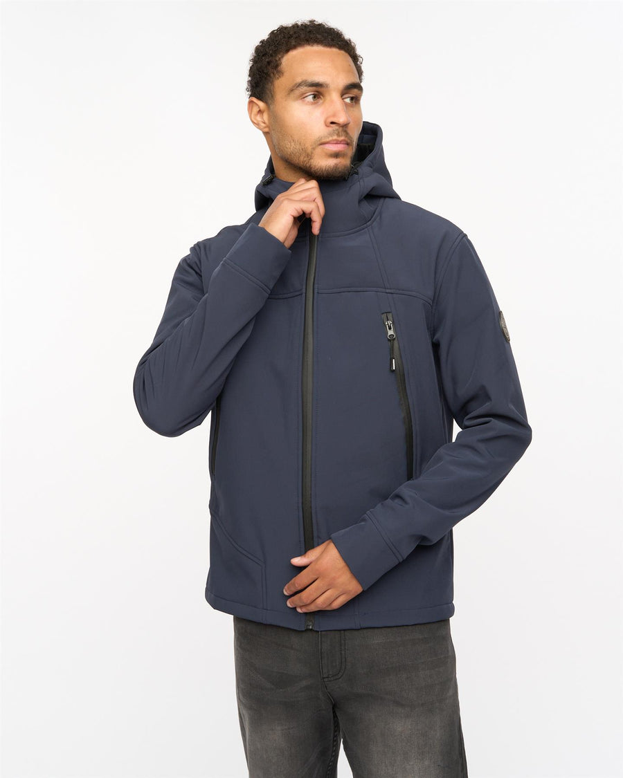 Mens Expand Soft Shell Jacket Navy