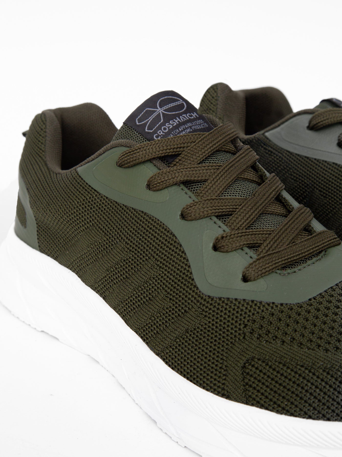 Mens Lennart Trainers Olive/White