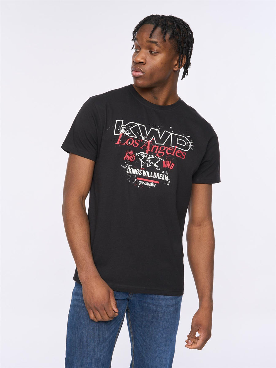 Mens Mapped T-Shirt Black