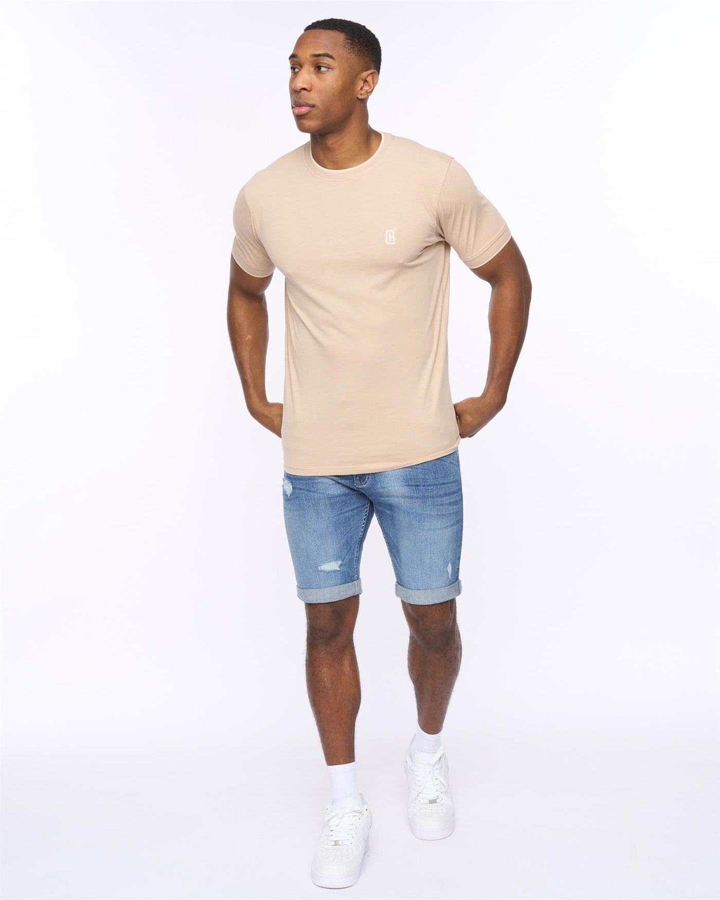 Mens Einstip T-Shirt Stone Marl