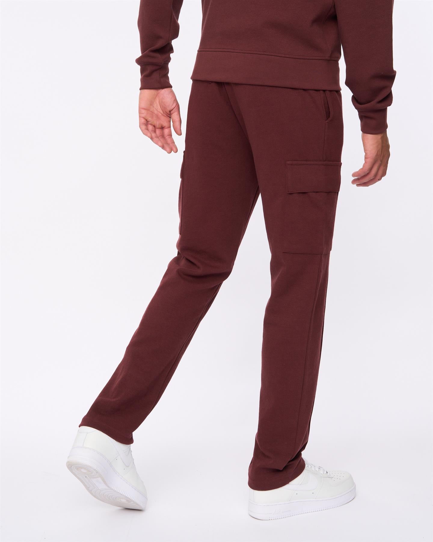 Mens Optimus Combat Joggers Wine