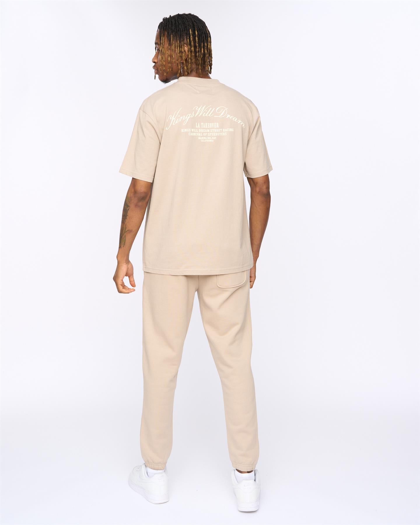 Mens Arch Oversized T-Shirt Stone