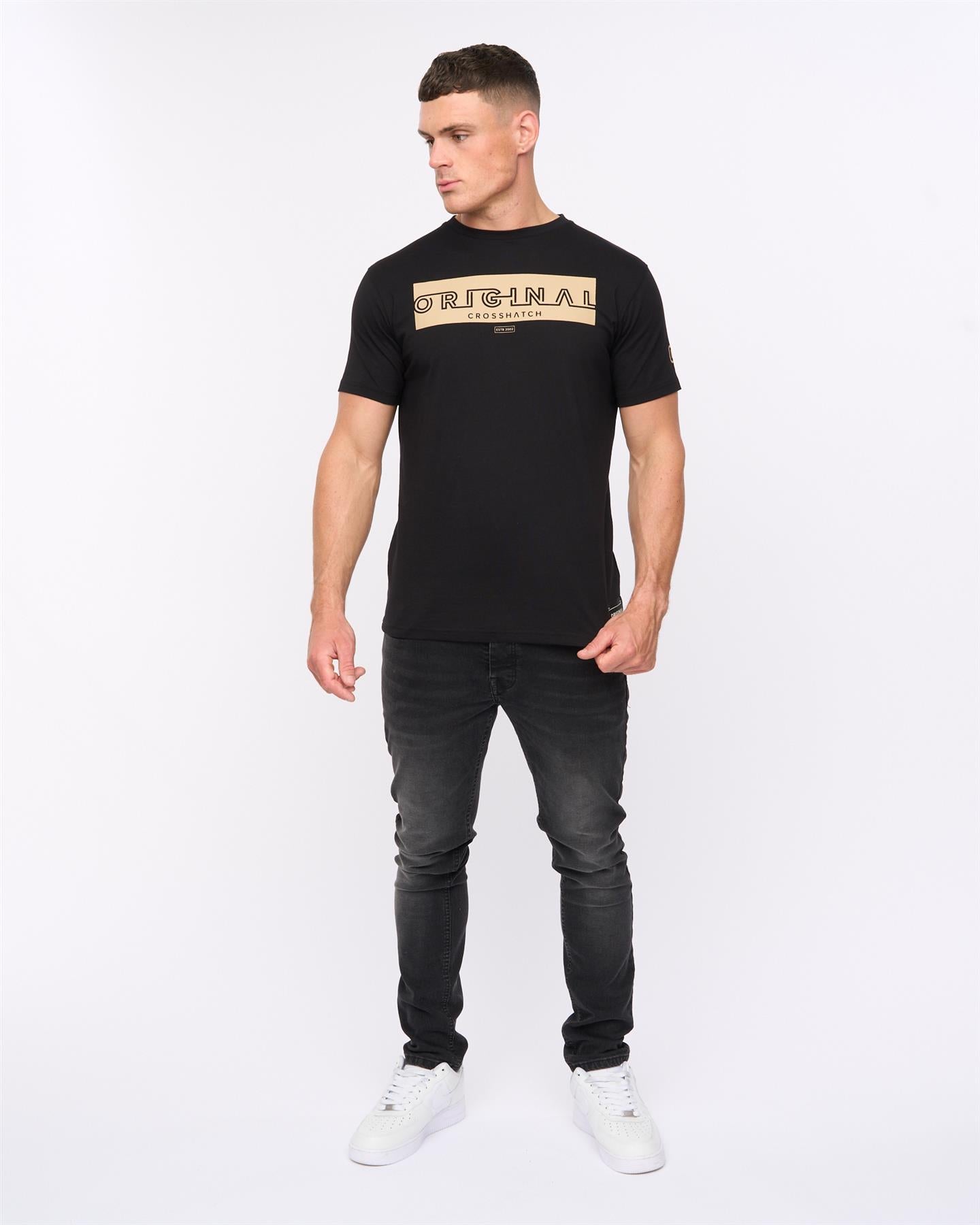 Mens Kratmoss T-Shirt Black