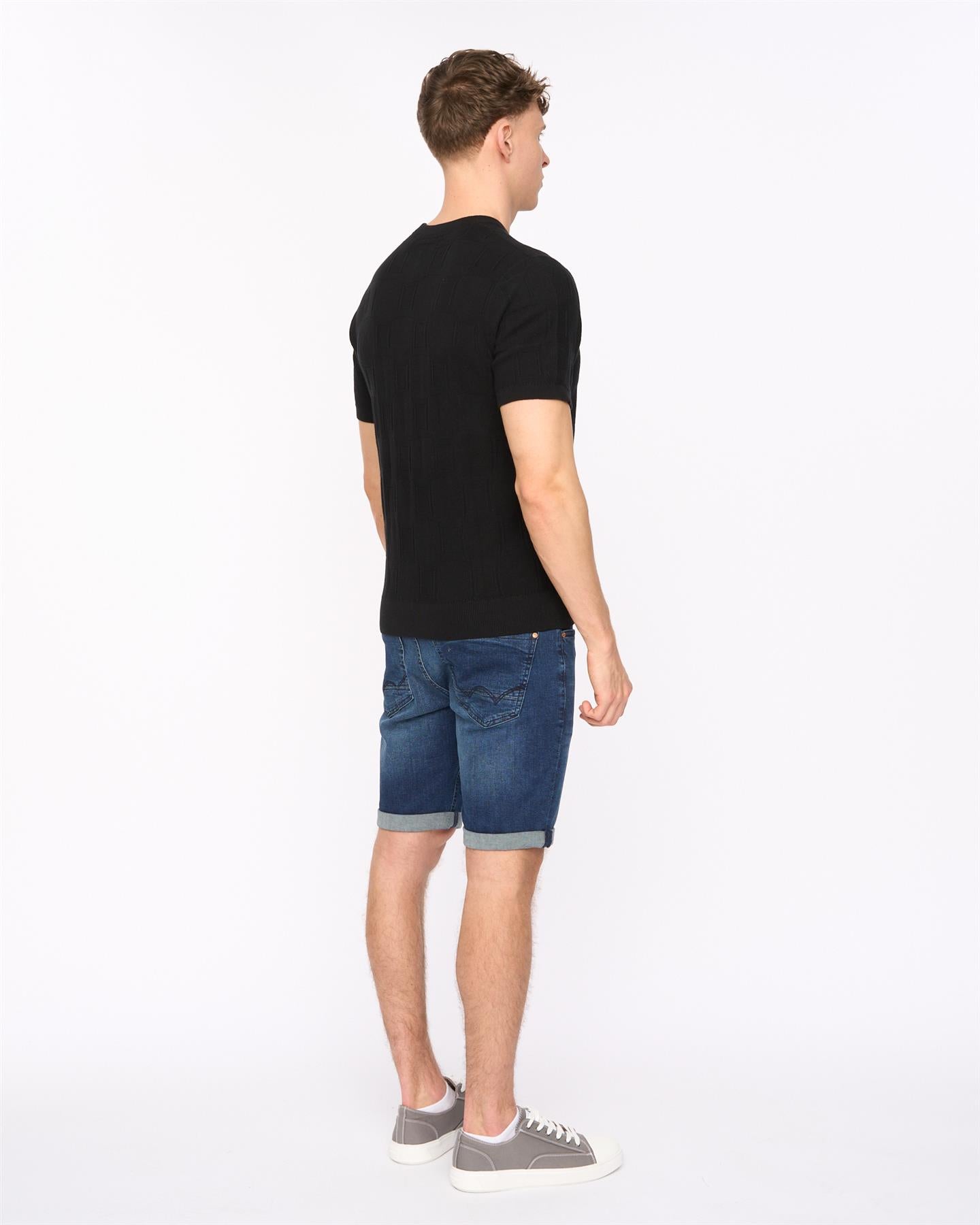 Mens Littleton Knit T-Shirt Black