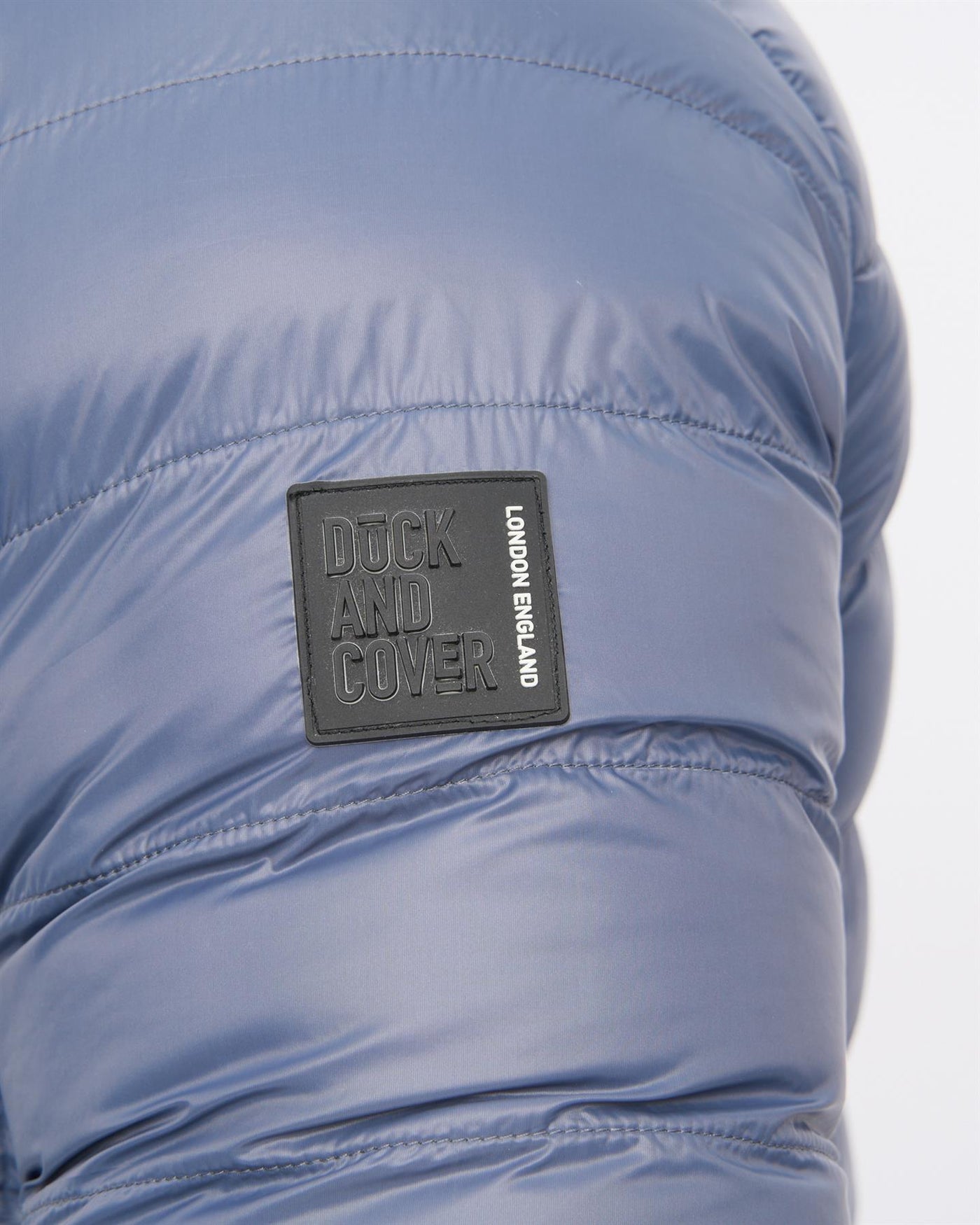 Mens Shemmy Two Quilted Jacket Denim Blue