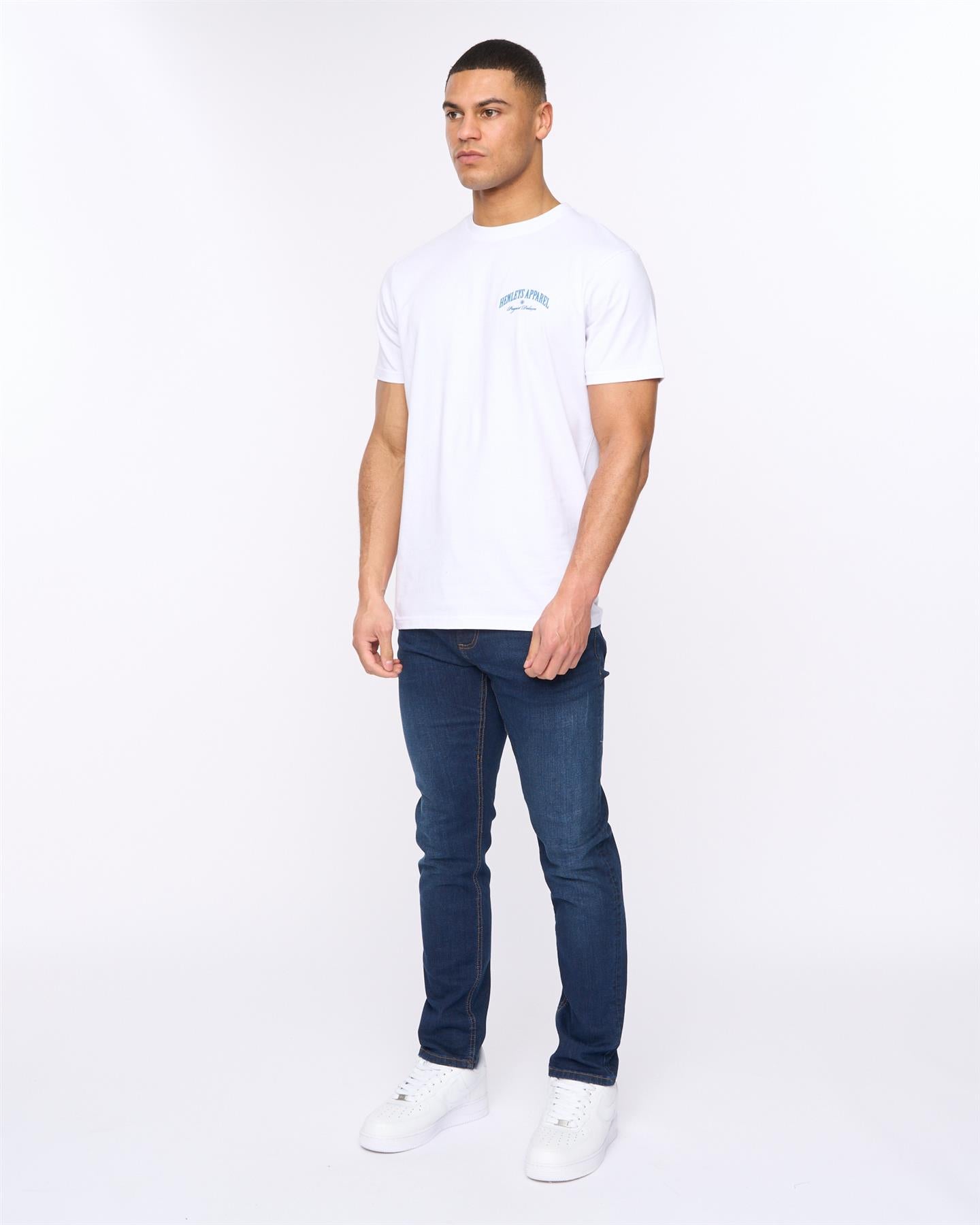 Mens Craze Comfort Fit Jeans Dark Wash