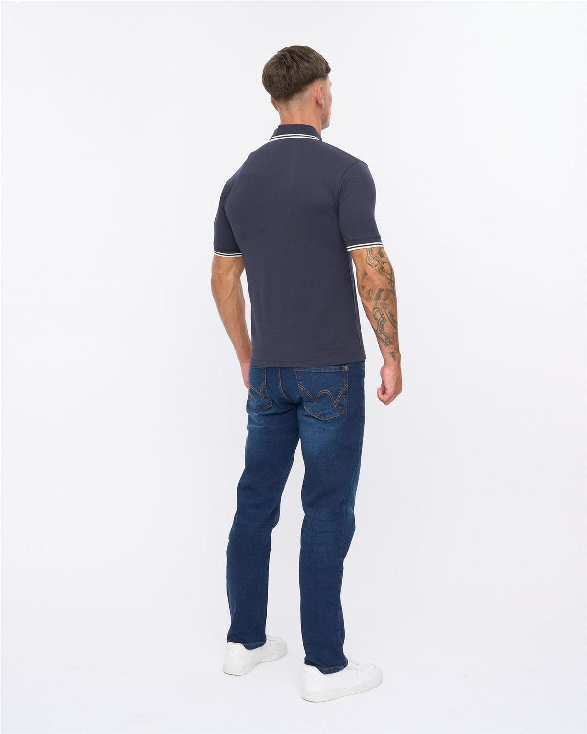 Mens Wrentham Polo Denim Blue