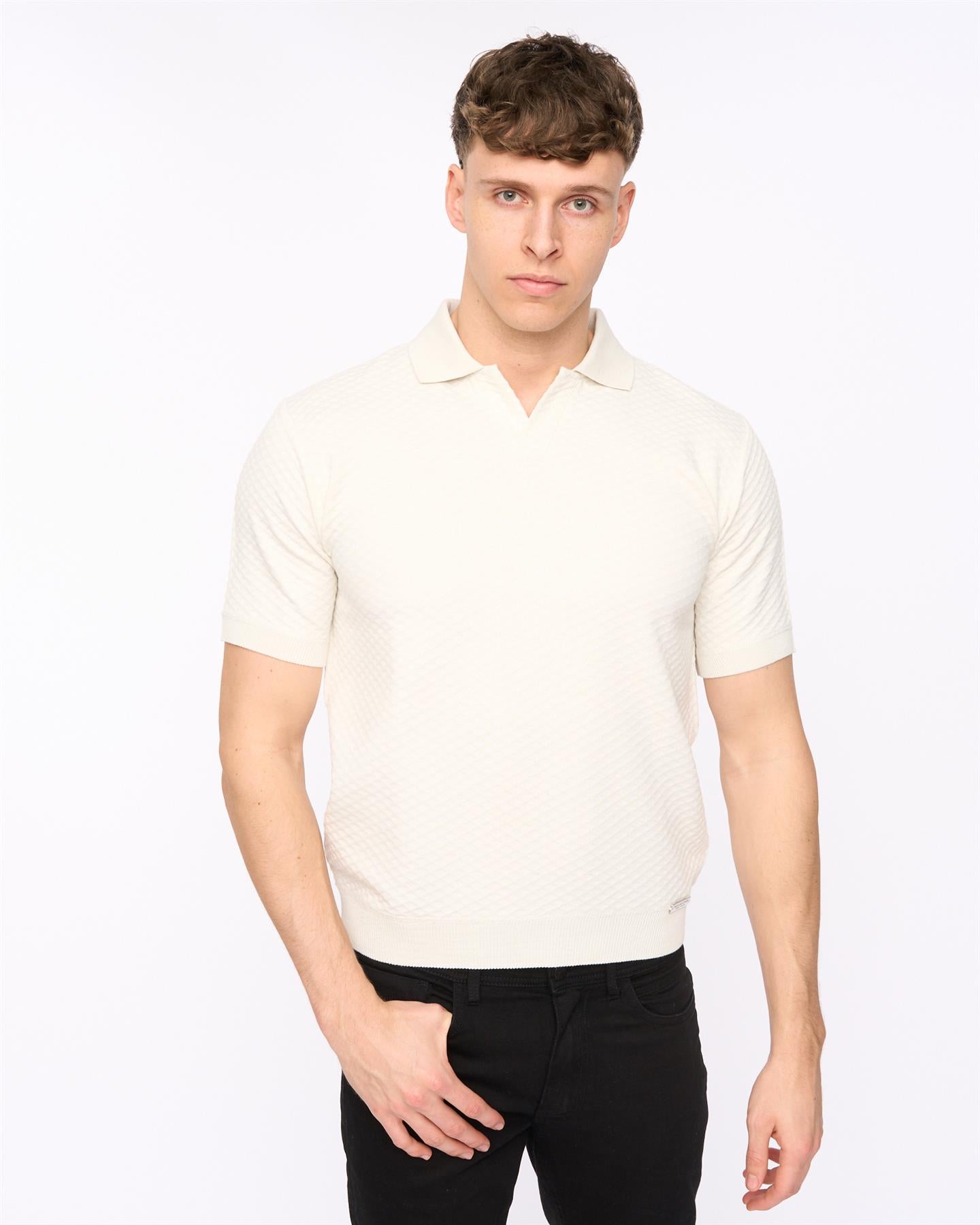 Mens Morwin Polo Light Stone