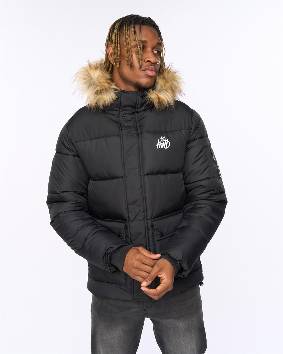 Mens Curvlay Parka Black