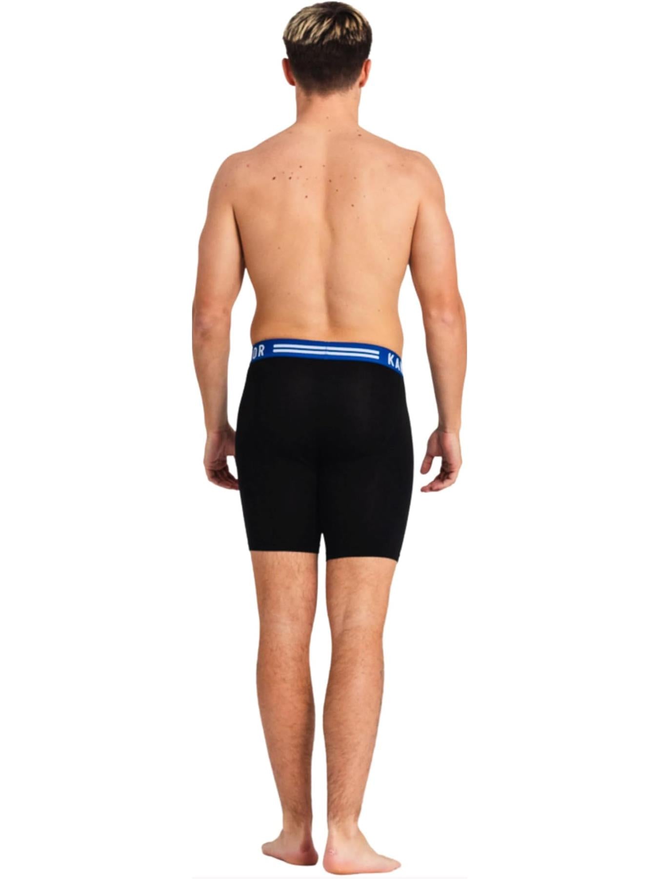Men's Bambuso Boxers 3pk Black Blue