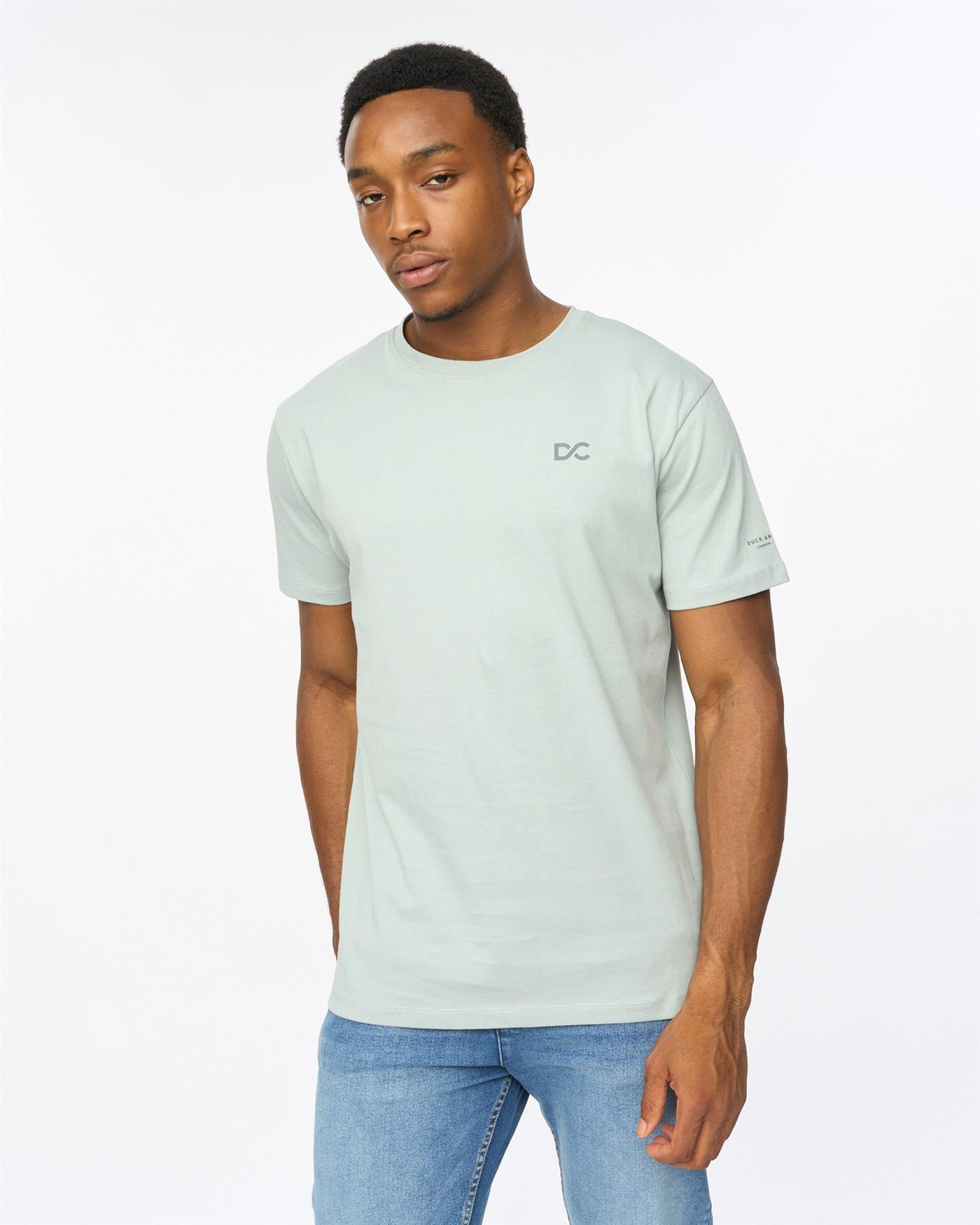 Mens Trimlines Heavy T-Shirt Steel Blue