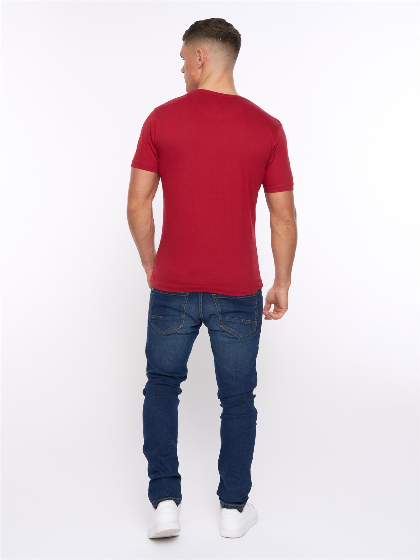Mens Xplicit Rednose Xmas T-Shirt Blood Red
