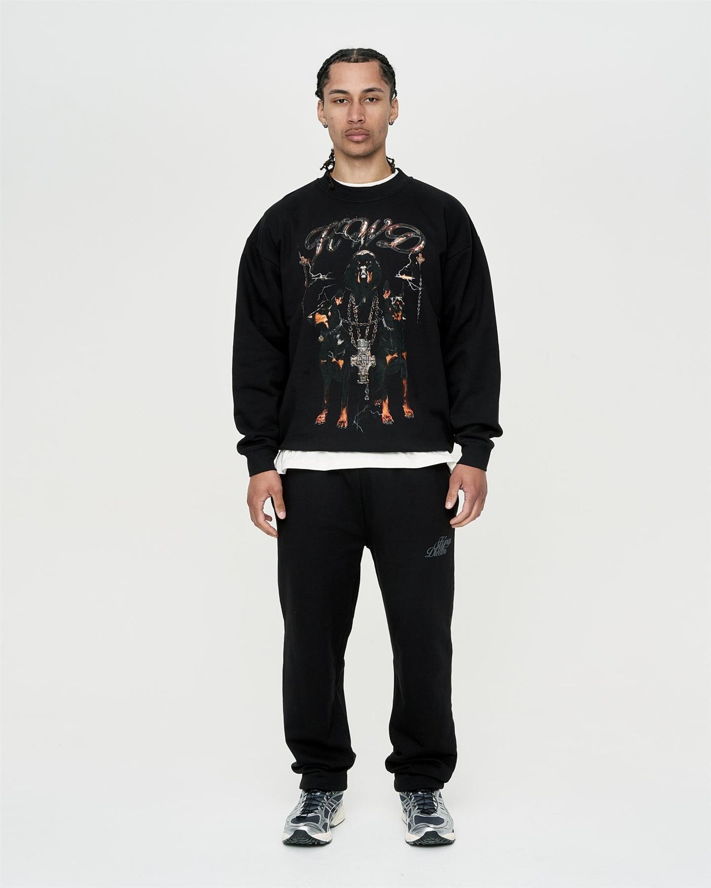Mens Studio Dogs of Sin Crew Sweat Black