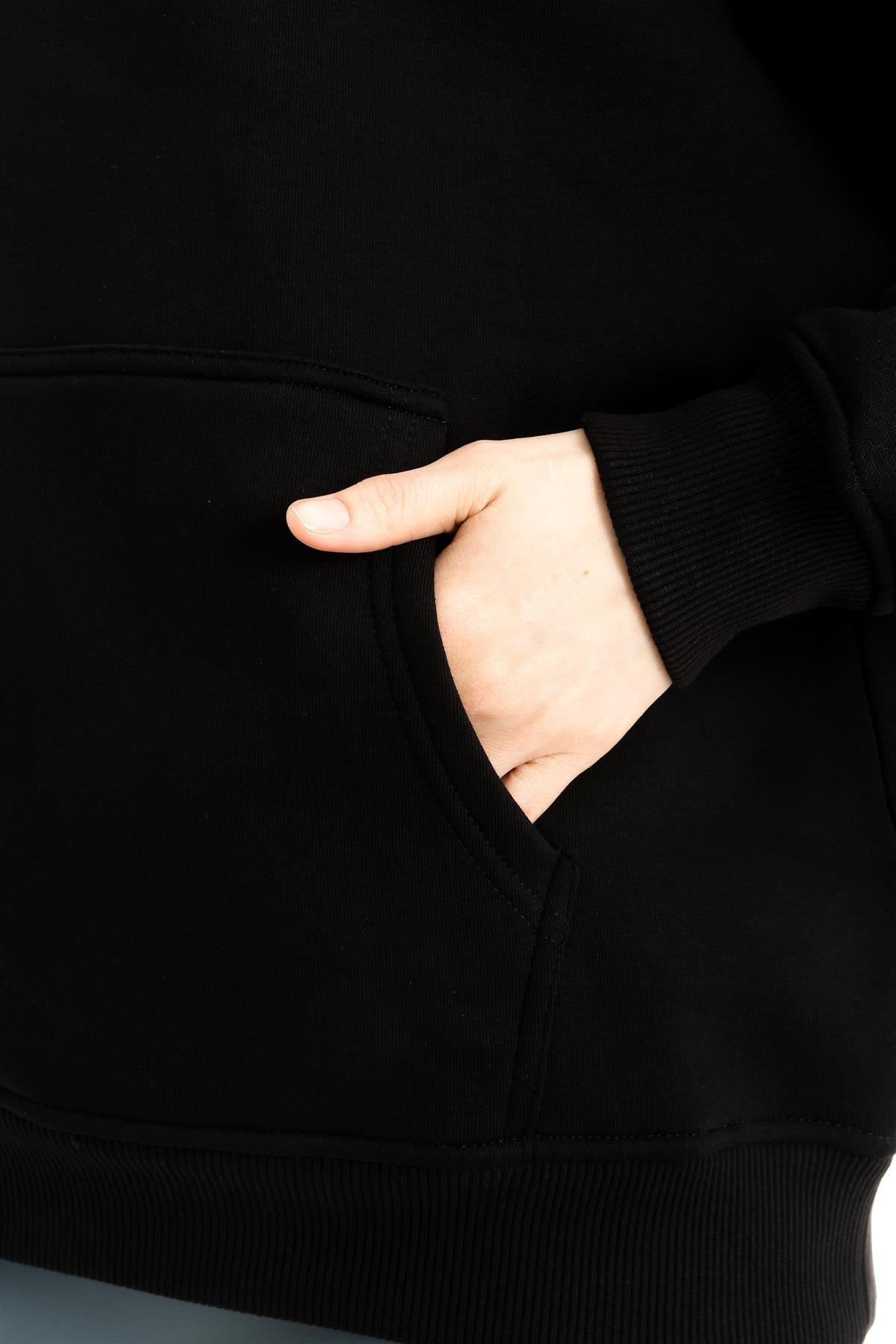 Womens Liliya Oversize Hoodie Black