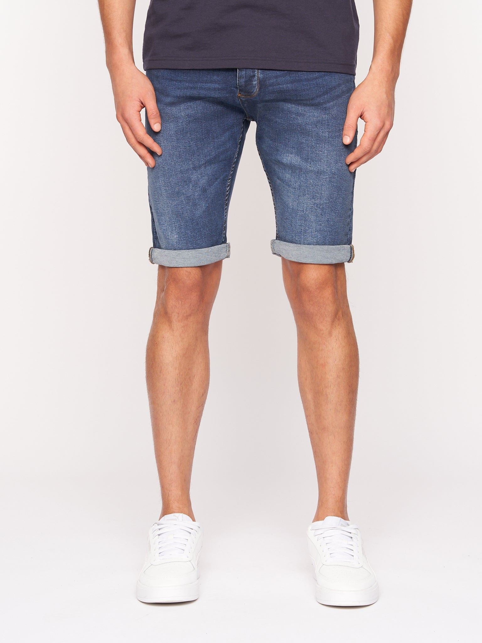 Tadcaster Denim Shorts Mid Wash