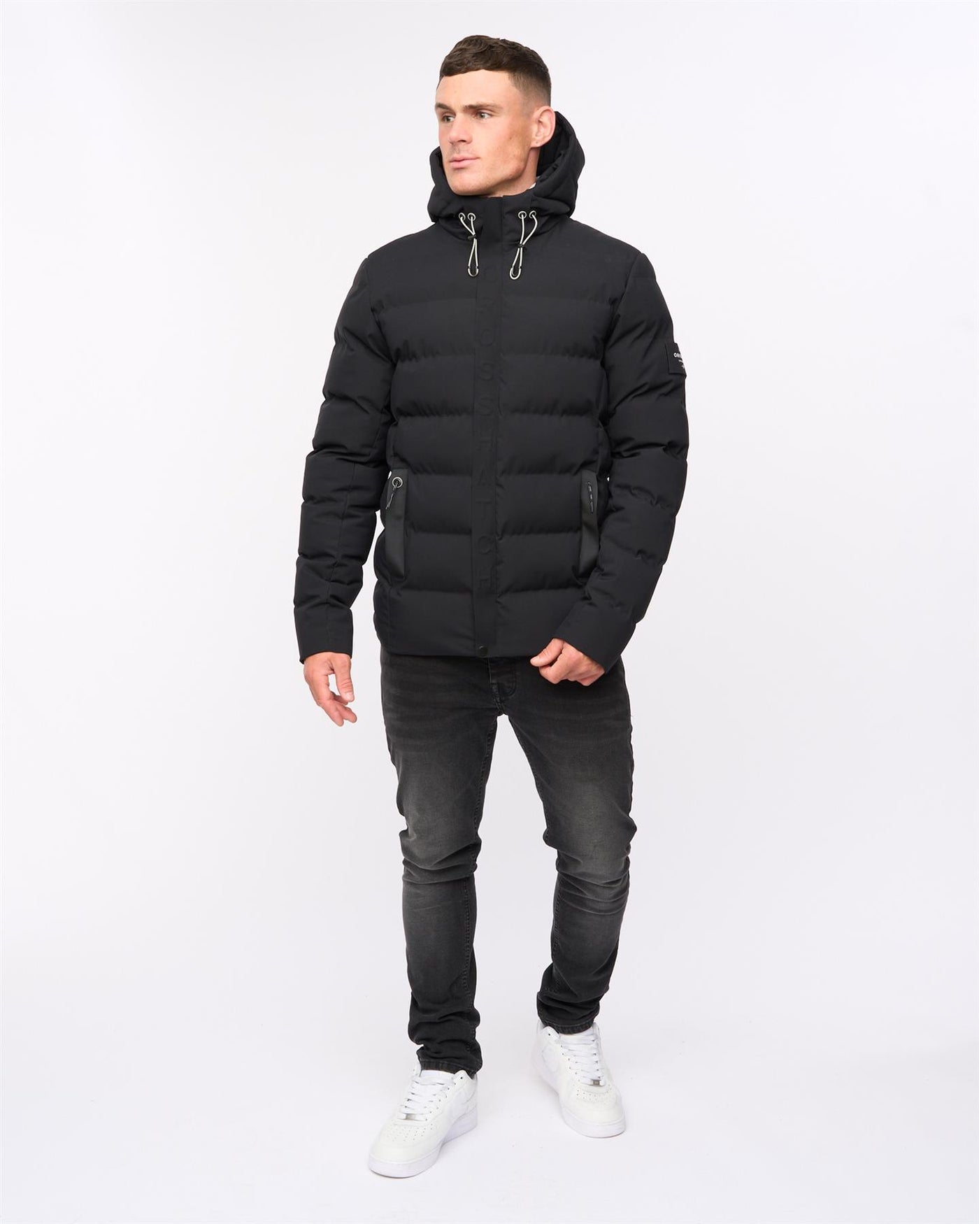 Mens Kampleys Embossed Jacket Black