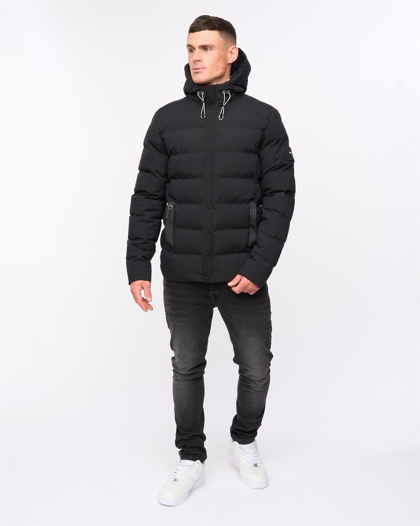 Mens Kampleys Embossed Jacket Black