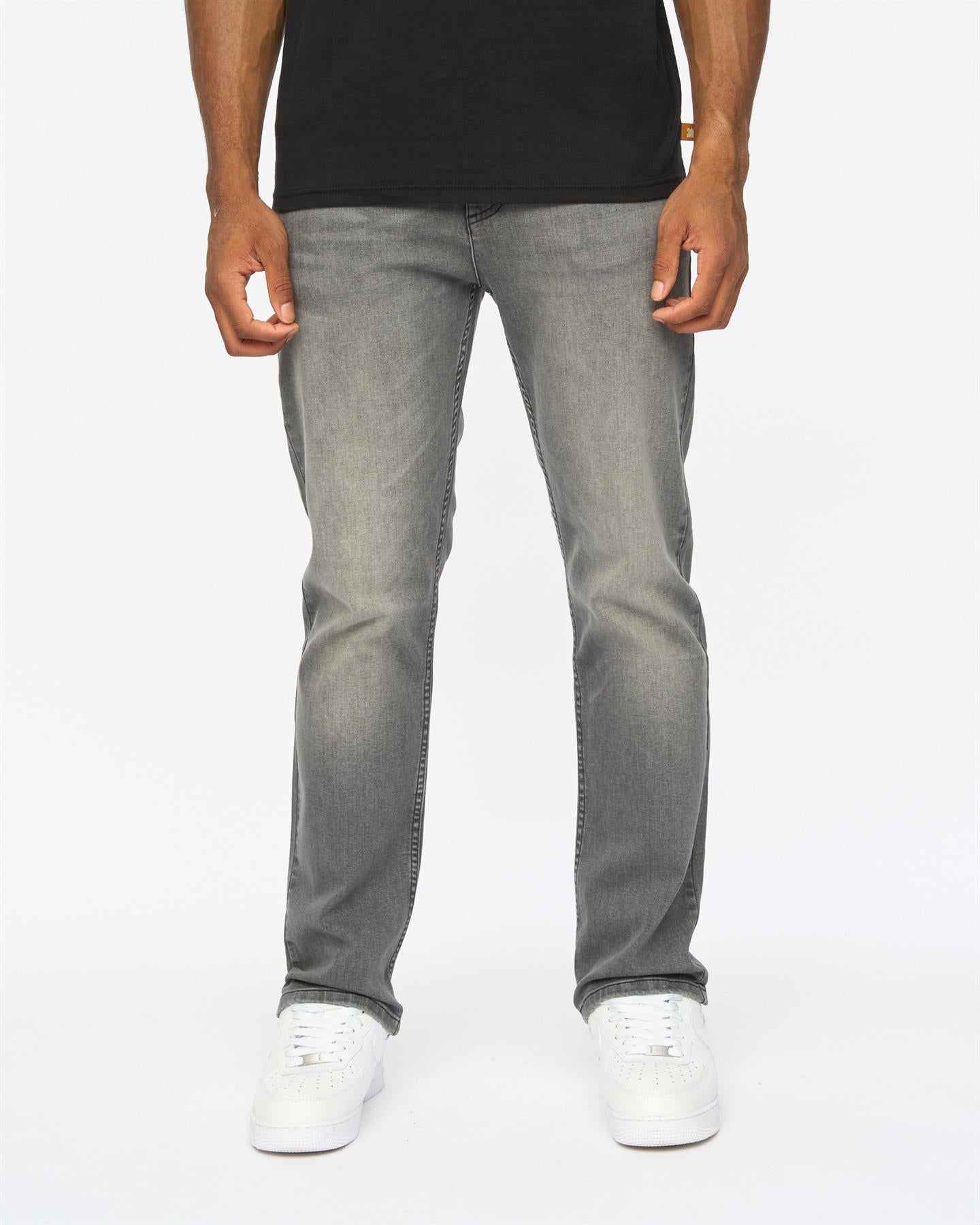 Mens Janstar Straight Leg Jeans Grey