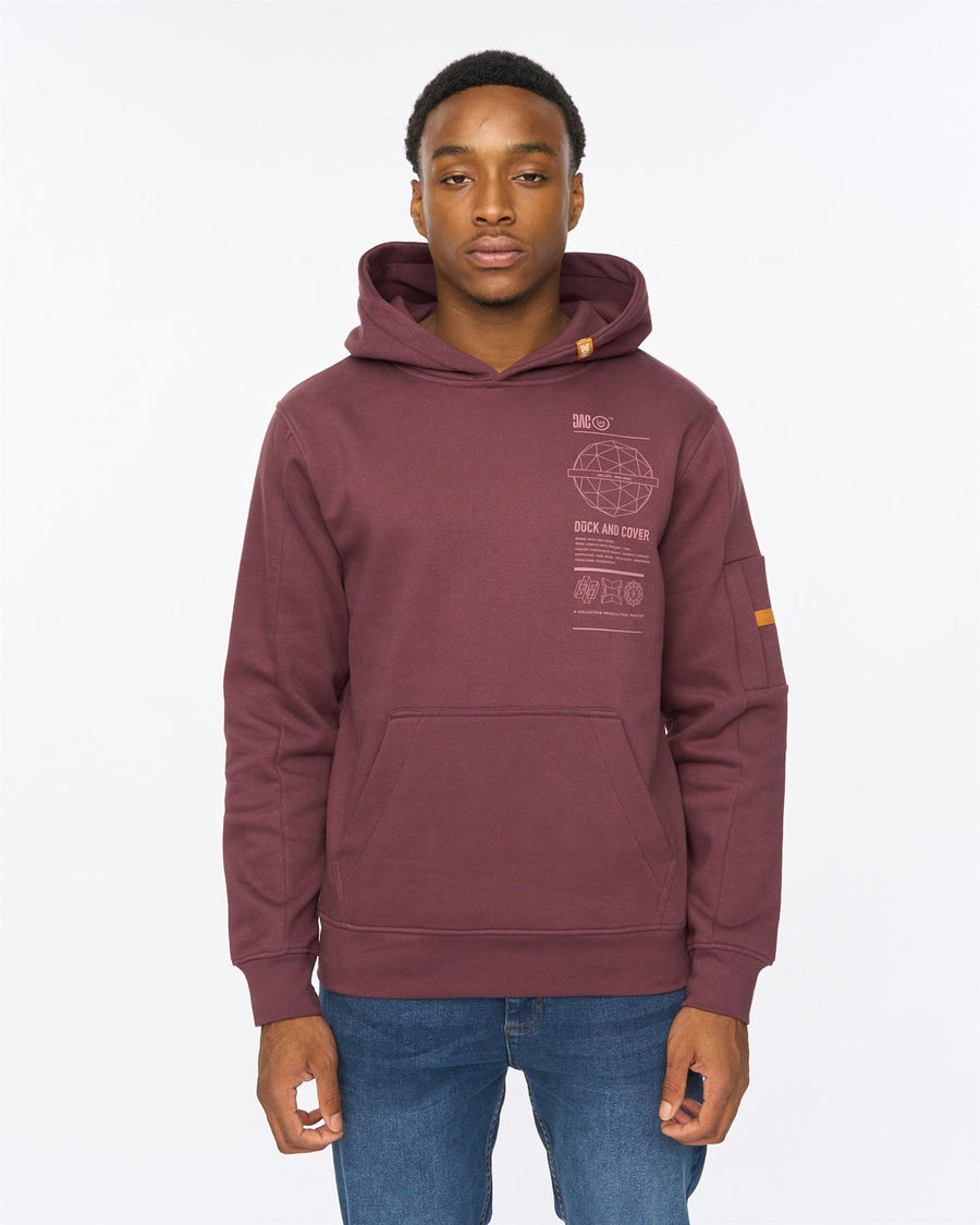 Mens Ashland Hoodie Raisin
