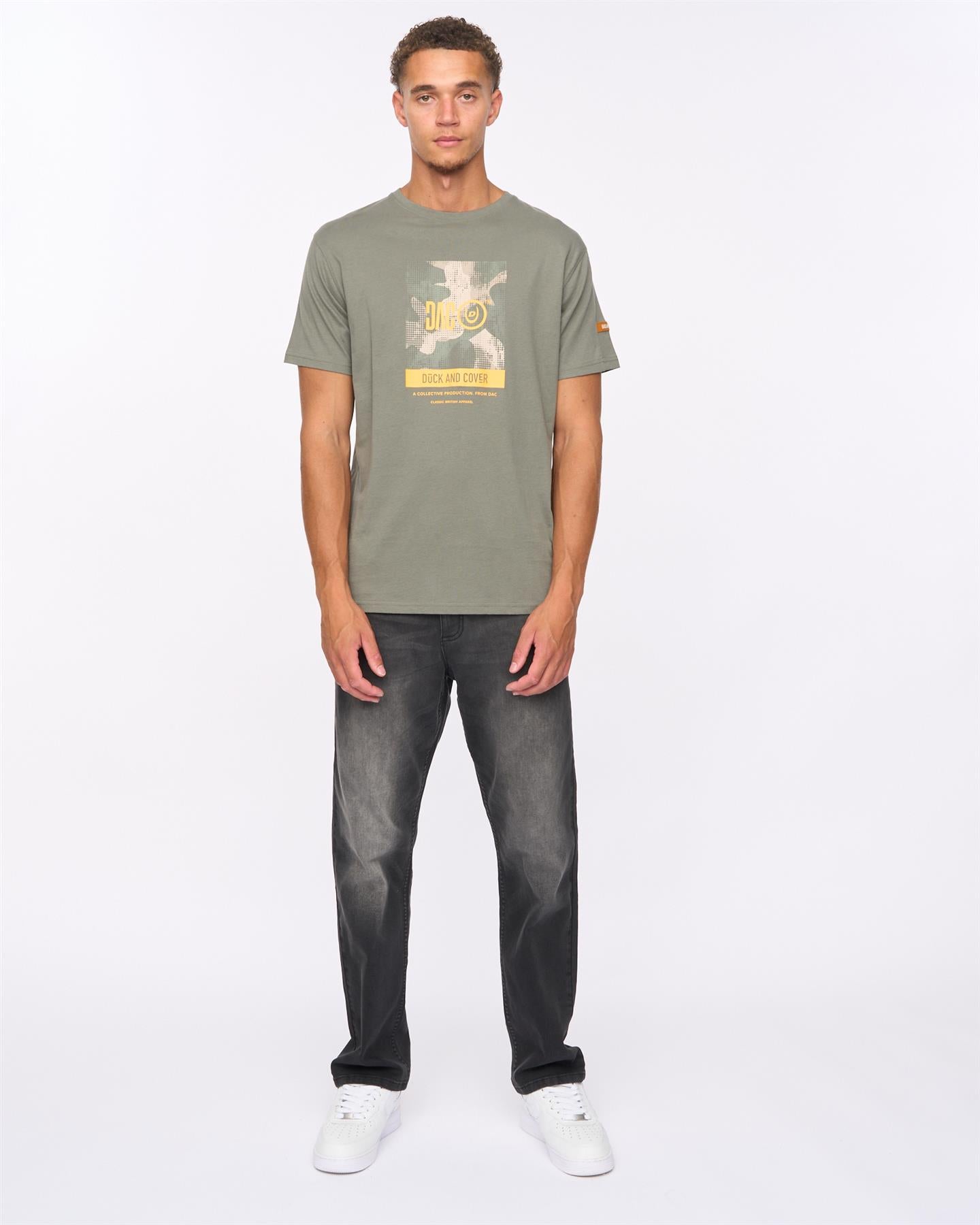 Mens Camostack T-Shirt Dark Olive