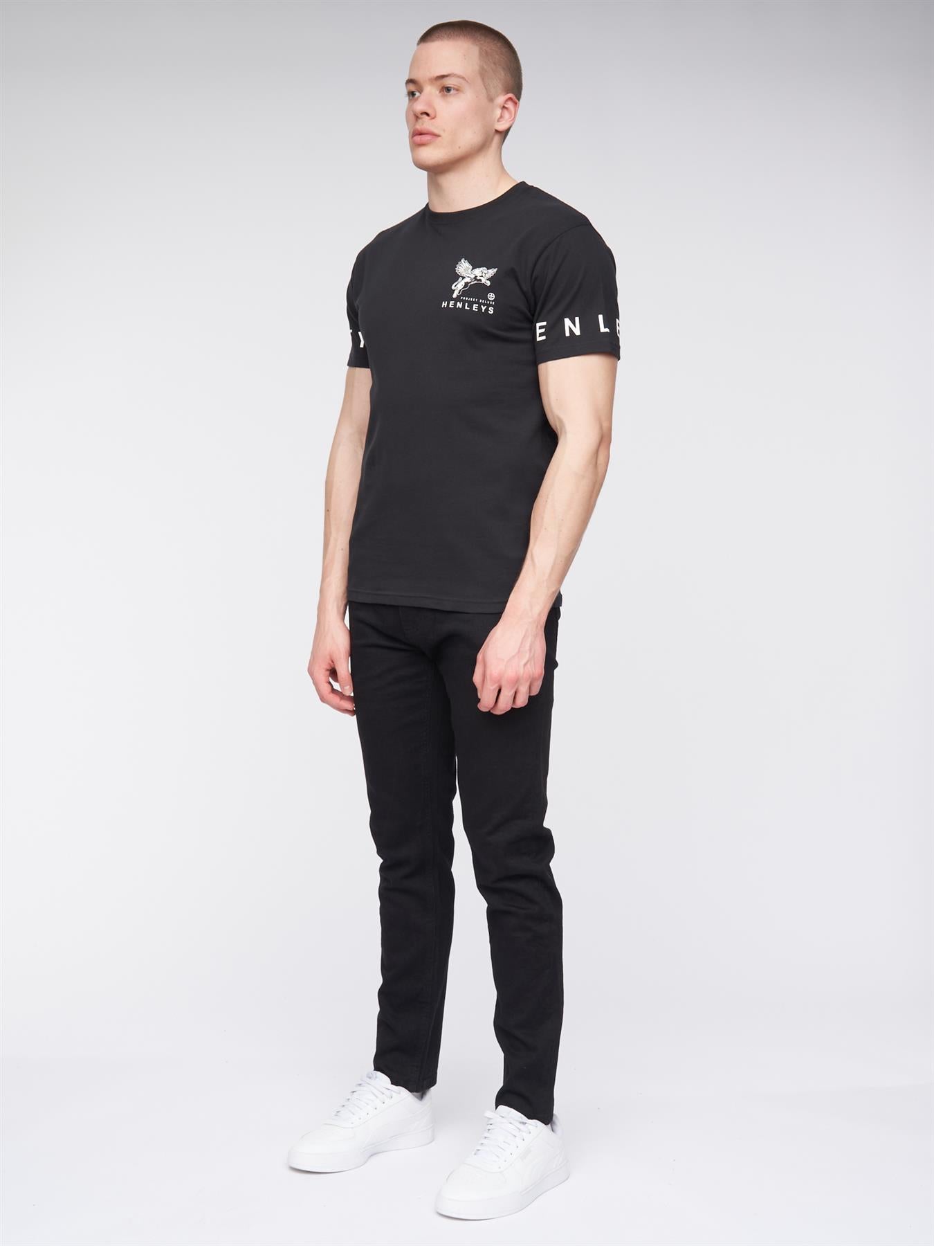 Mens Henflare T-Shirt Black