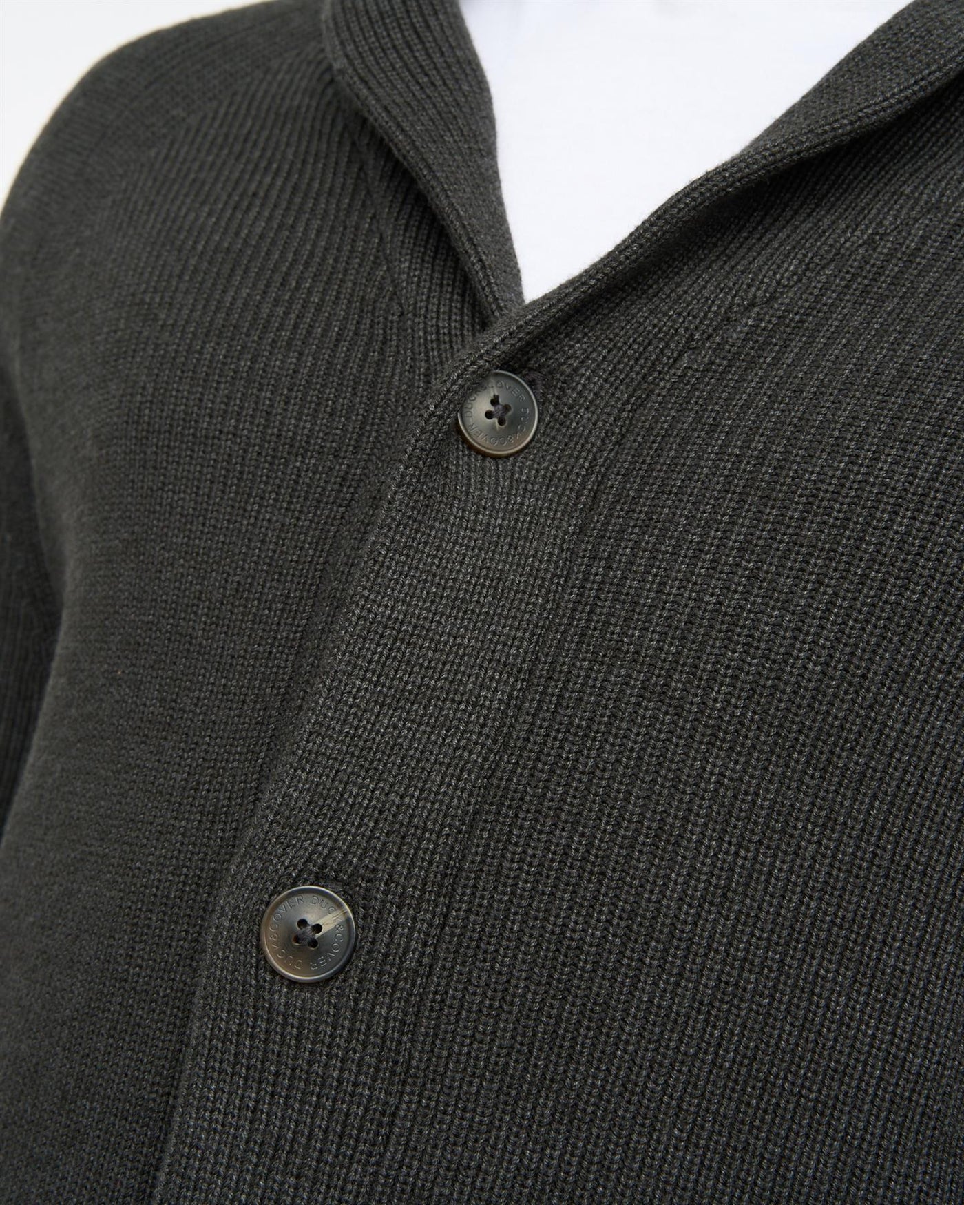 Mens Venosa Shawl Cardigan Charcoal